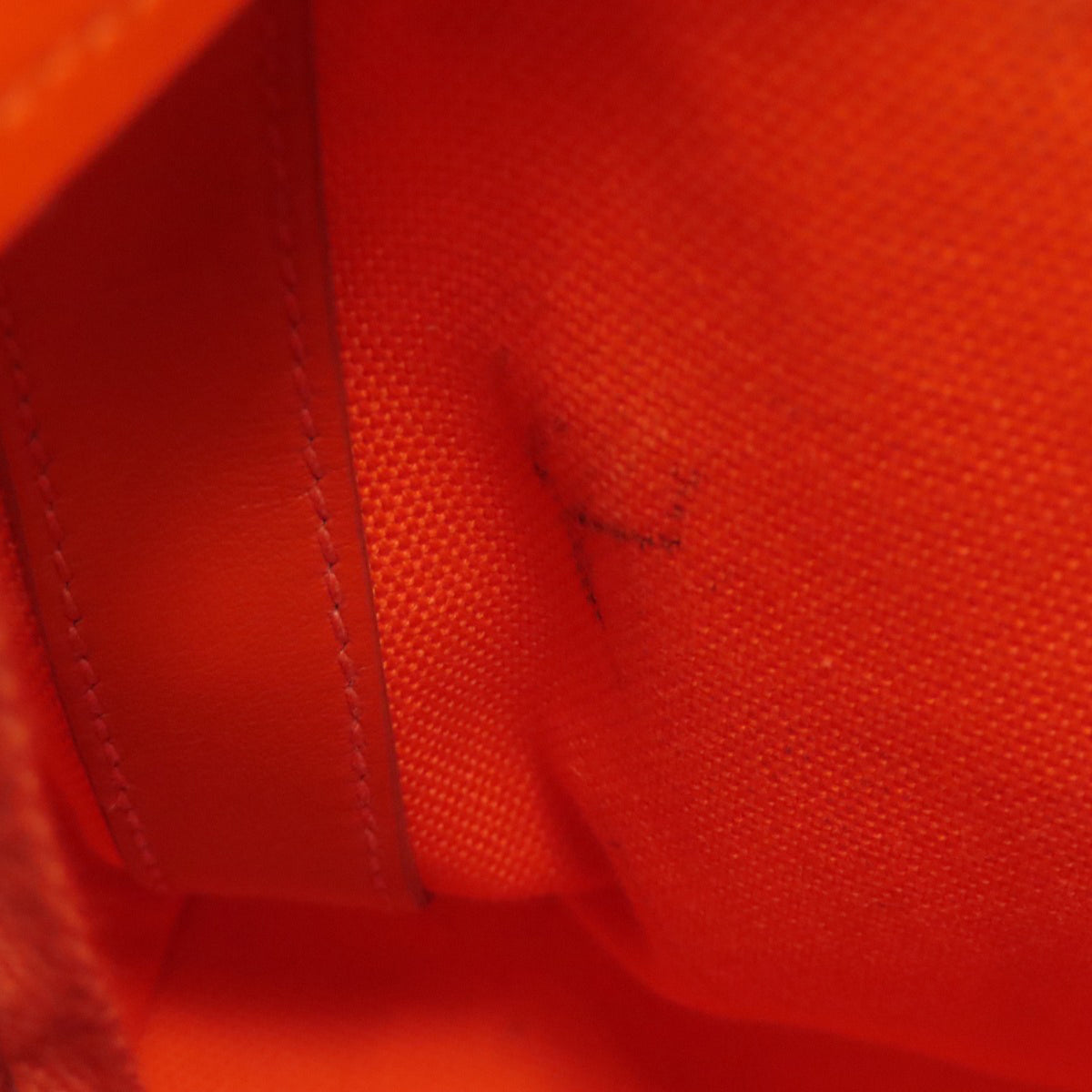 Prada Orange Canvas Handbag (Pre-Owned)