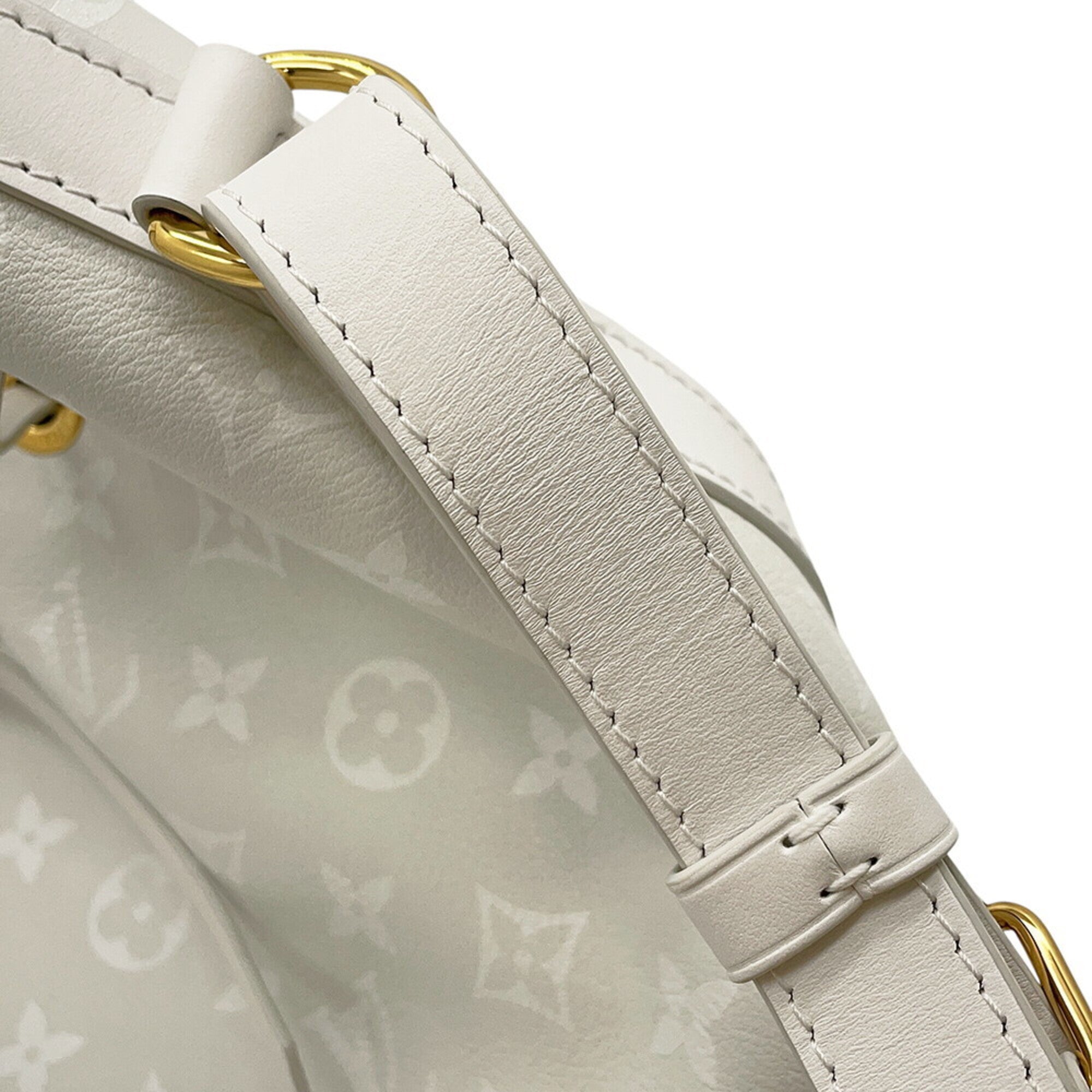 Louis Vuitton Monogram White Leather Monogram Handbag Shoulder Bag (Pre-Owned)