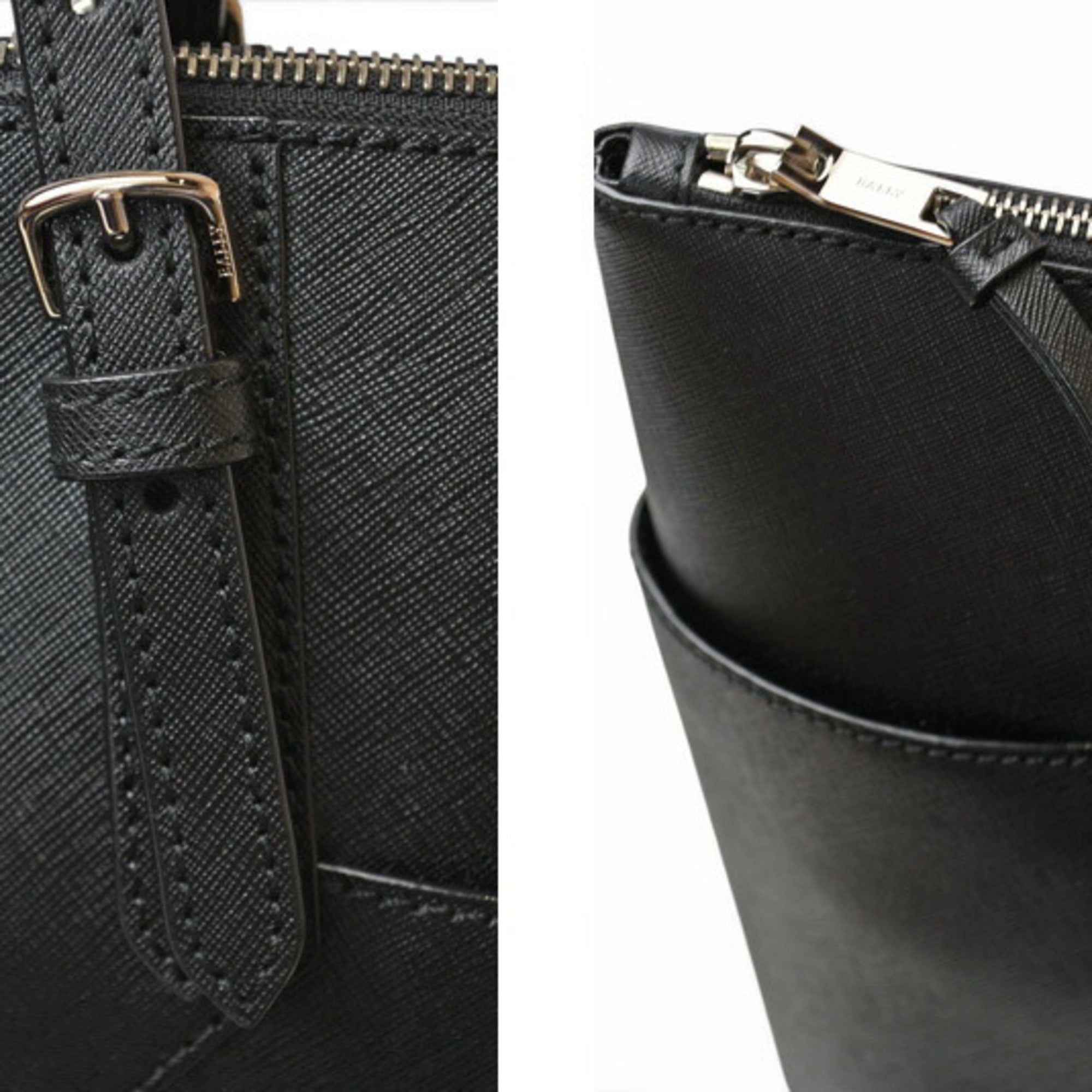 Bally Black Leather Tote Bag (Pre-Owned)