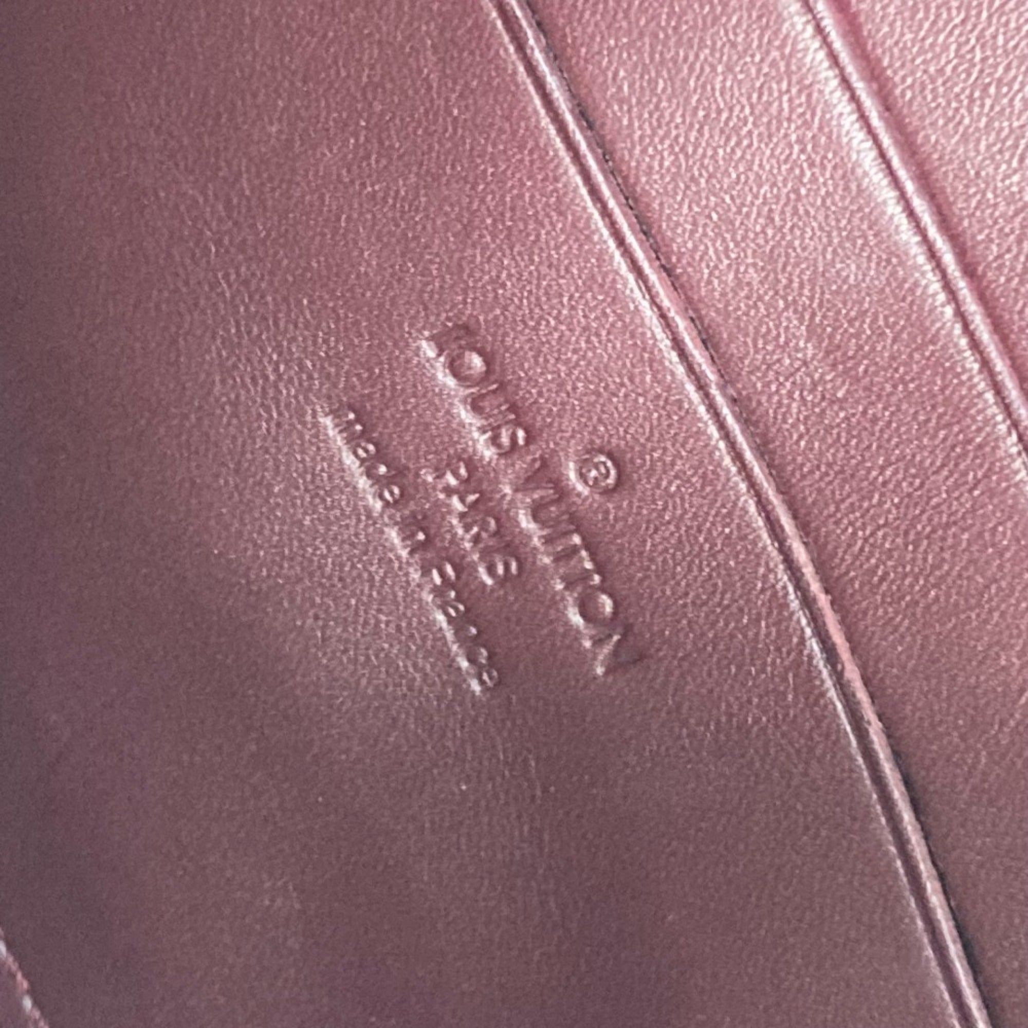 Louis Vuitton Monogram Vernis Purple Rouge Fauviste Monogram Vernis Clutch Bag Shoulder Bag (Pre-Owned)