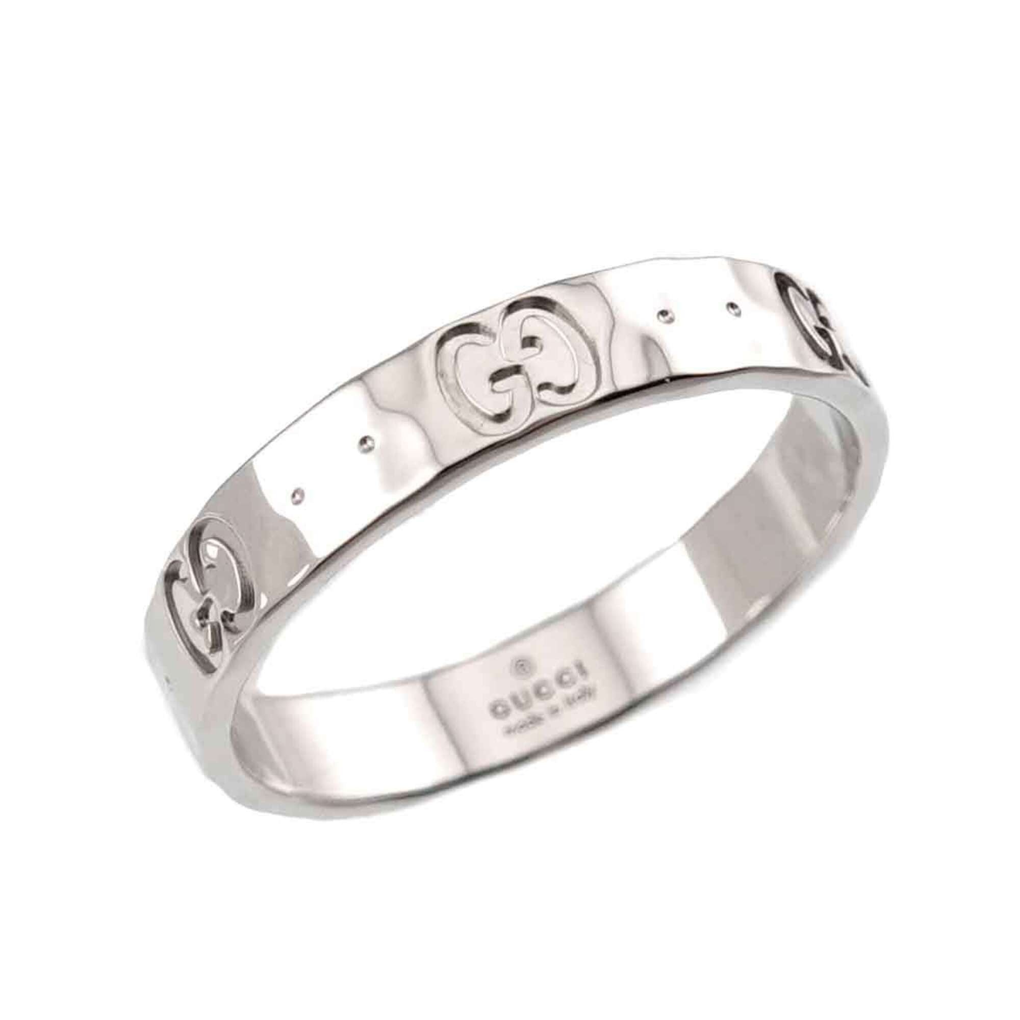 Gucci Icon White Gold (18K) Band Ring (Pre-Owned)