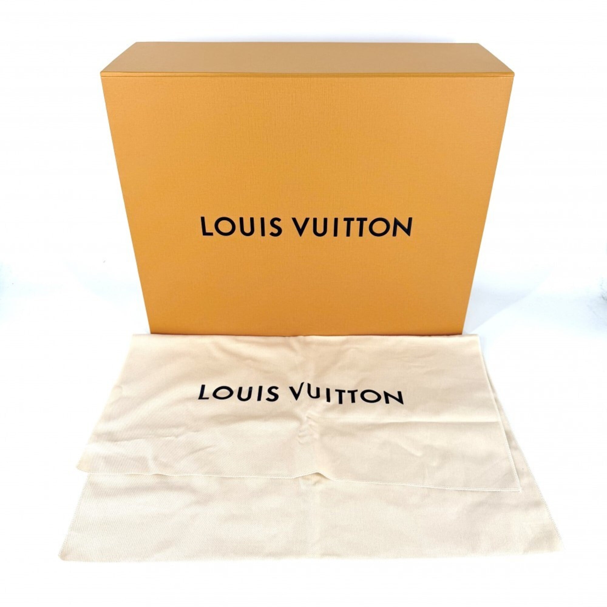 Louis Vuitton Blue Gray Leather Backpack (Pre-Owned)