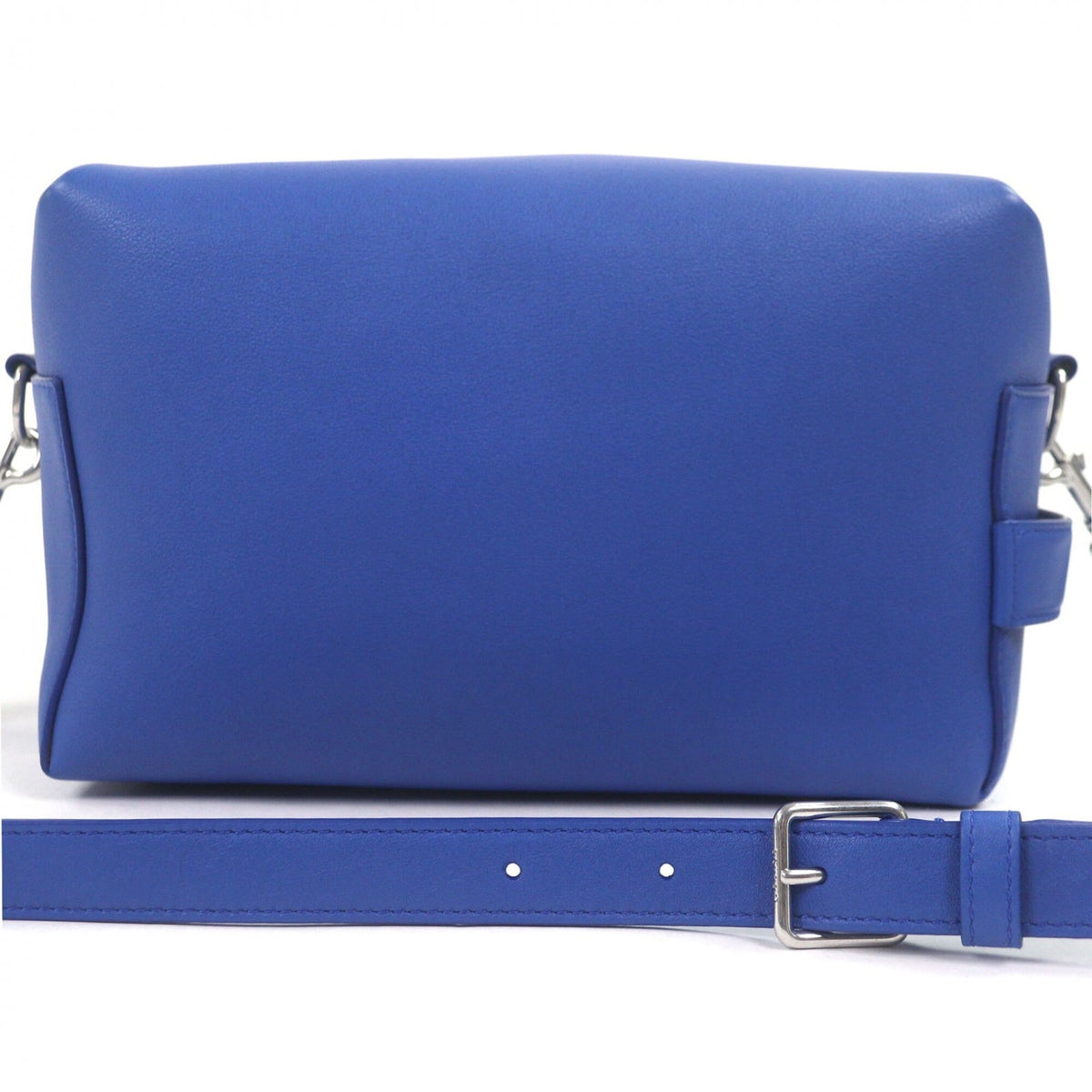 Celine Blue Leather Messenger Bag Shoulder Bag (Pre-Owned)