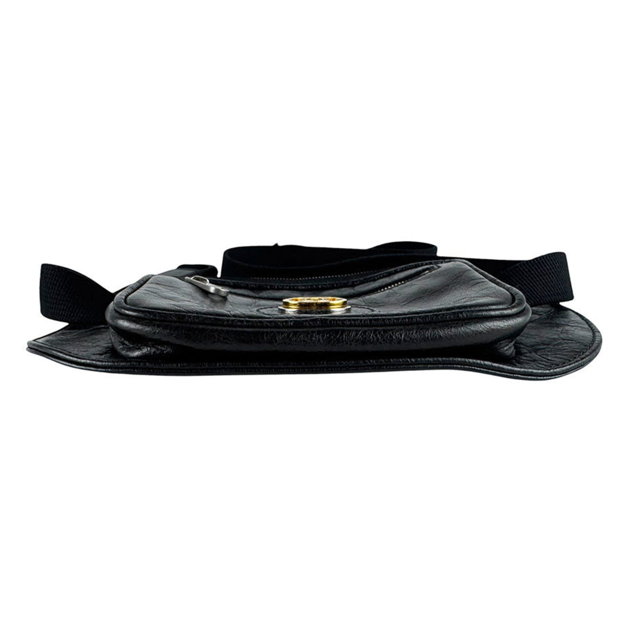 Gucci Black Leather Fanny Pack Sling Bag (Pre-Owned)