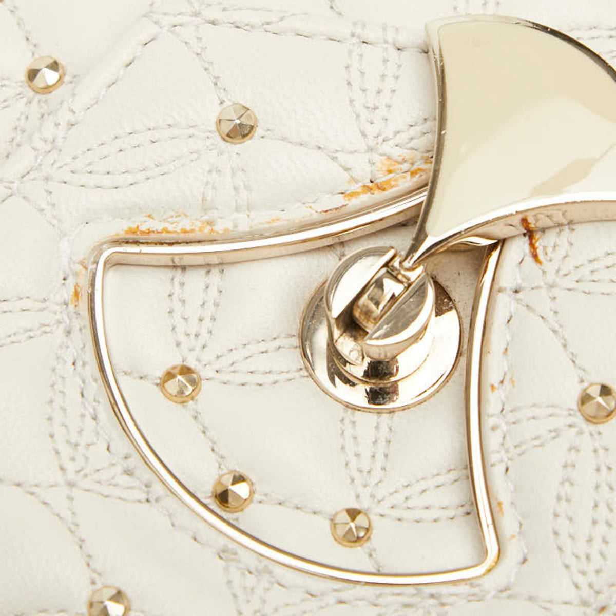 Bvlgari Ivory Leather Shoulder Bag (Pre-Owned)