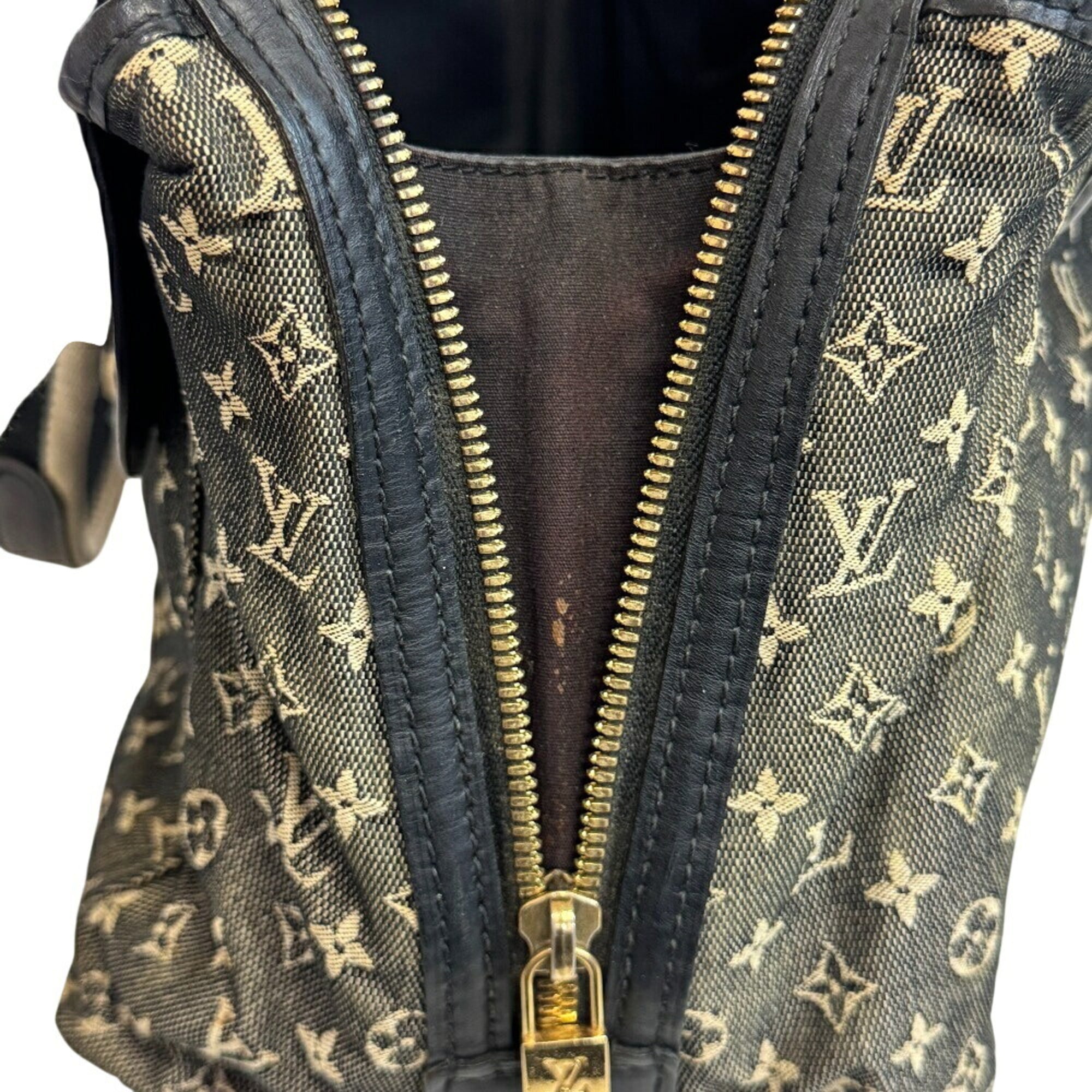Louis Vuitton Monogram Mini Gray Navy White Monogram Mini Boston Bag Handbag (Pre-Owned)