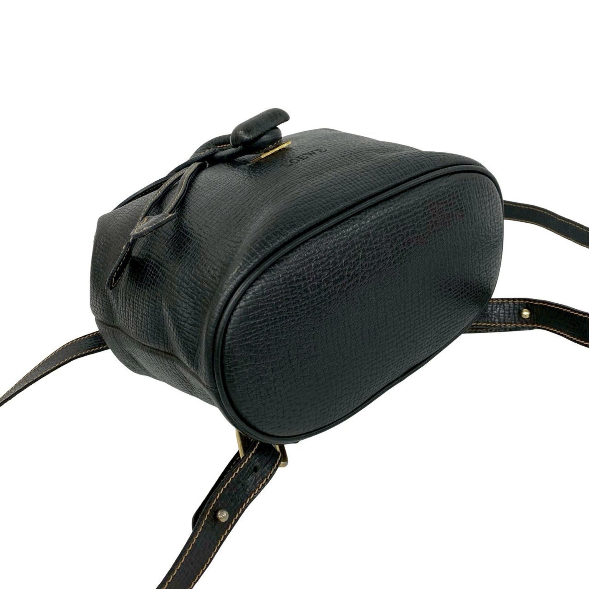 Loewe Black Leather Backpack (Pre-Owned)