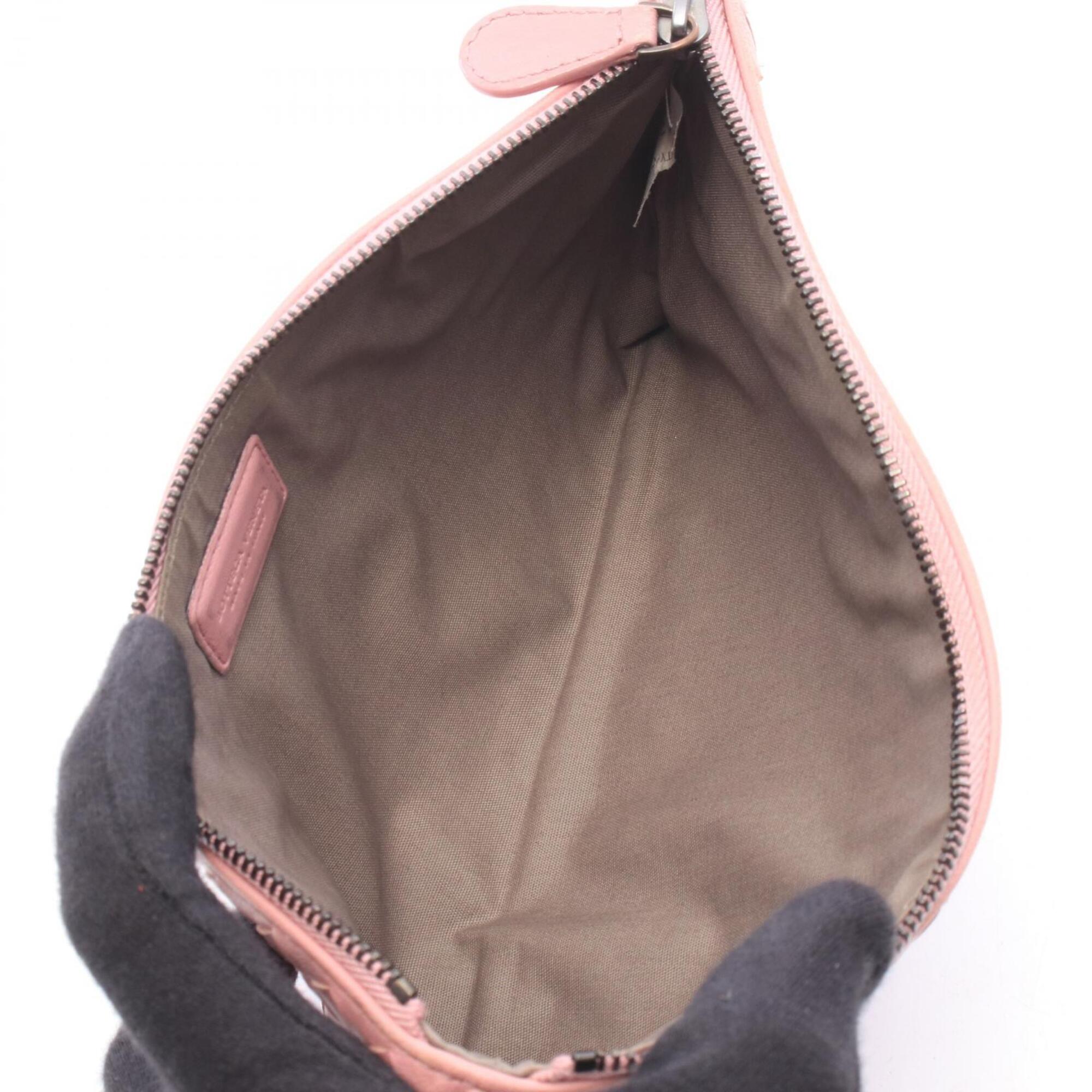 Bottega Veneta Pink Intrecciato Pouch (Pre-Owned)