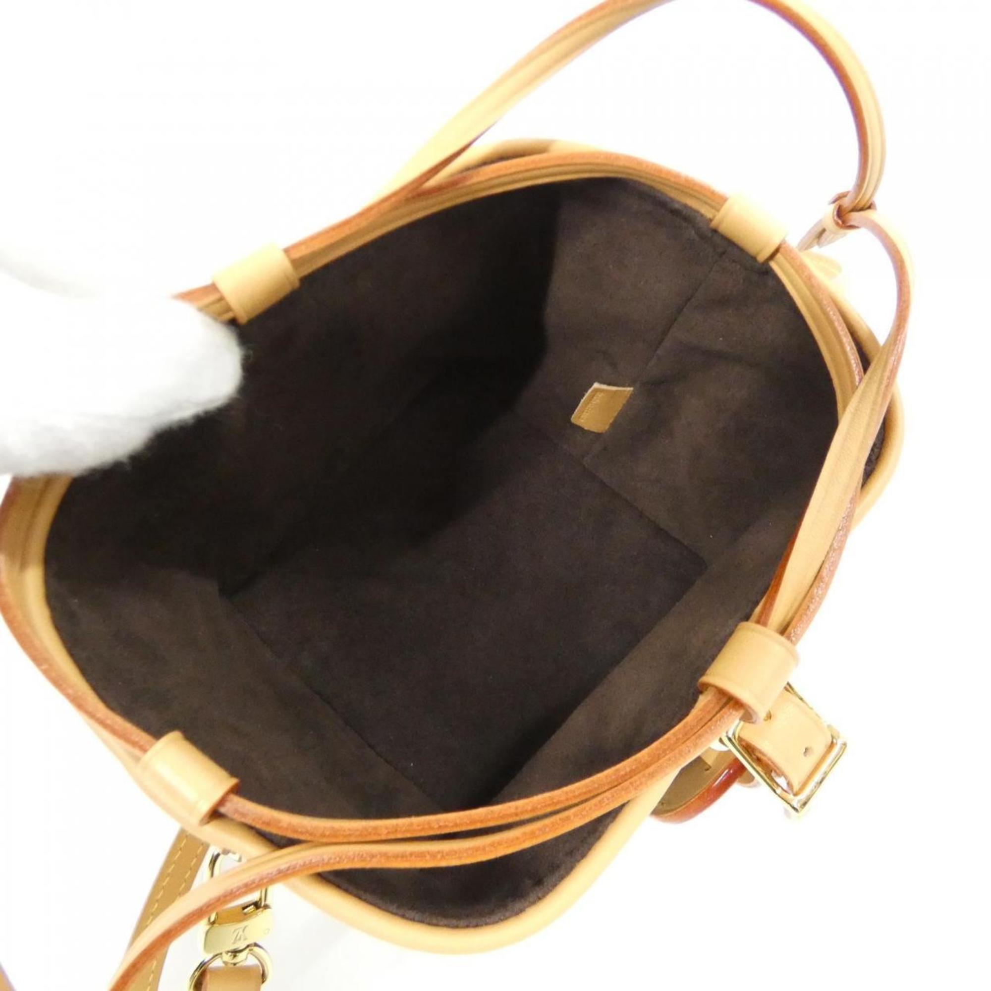 Louis Vuitton Marron Coated Canvas Shoulder Bag (Pre-Owned)