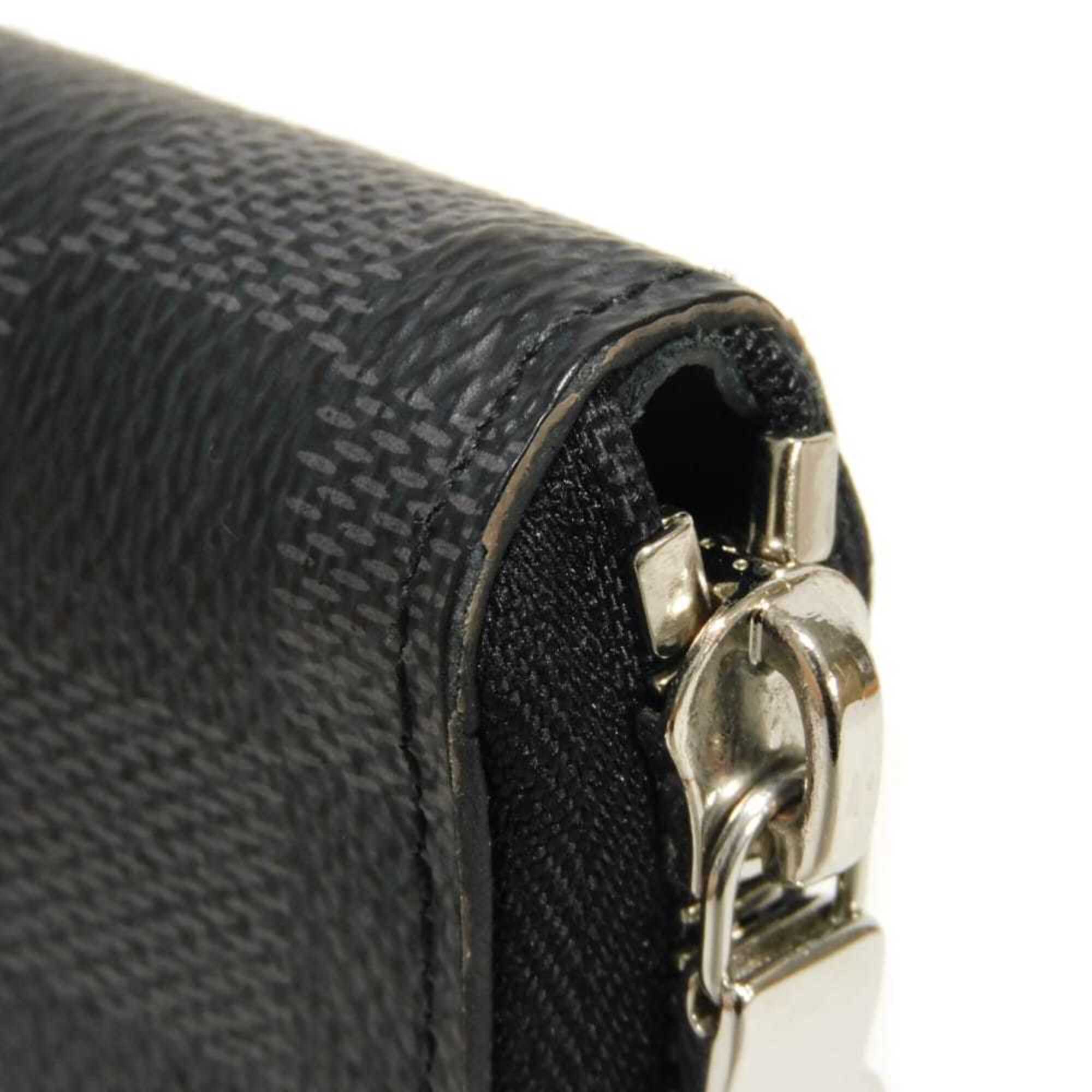 Louis Vuitton Black Damier Graphite Noir Damier Graphite Long Wallet (Bi-Fold) (Pre-Owned)