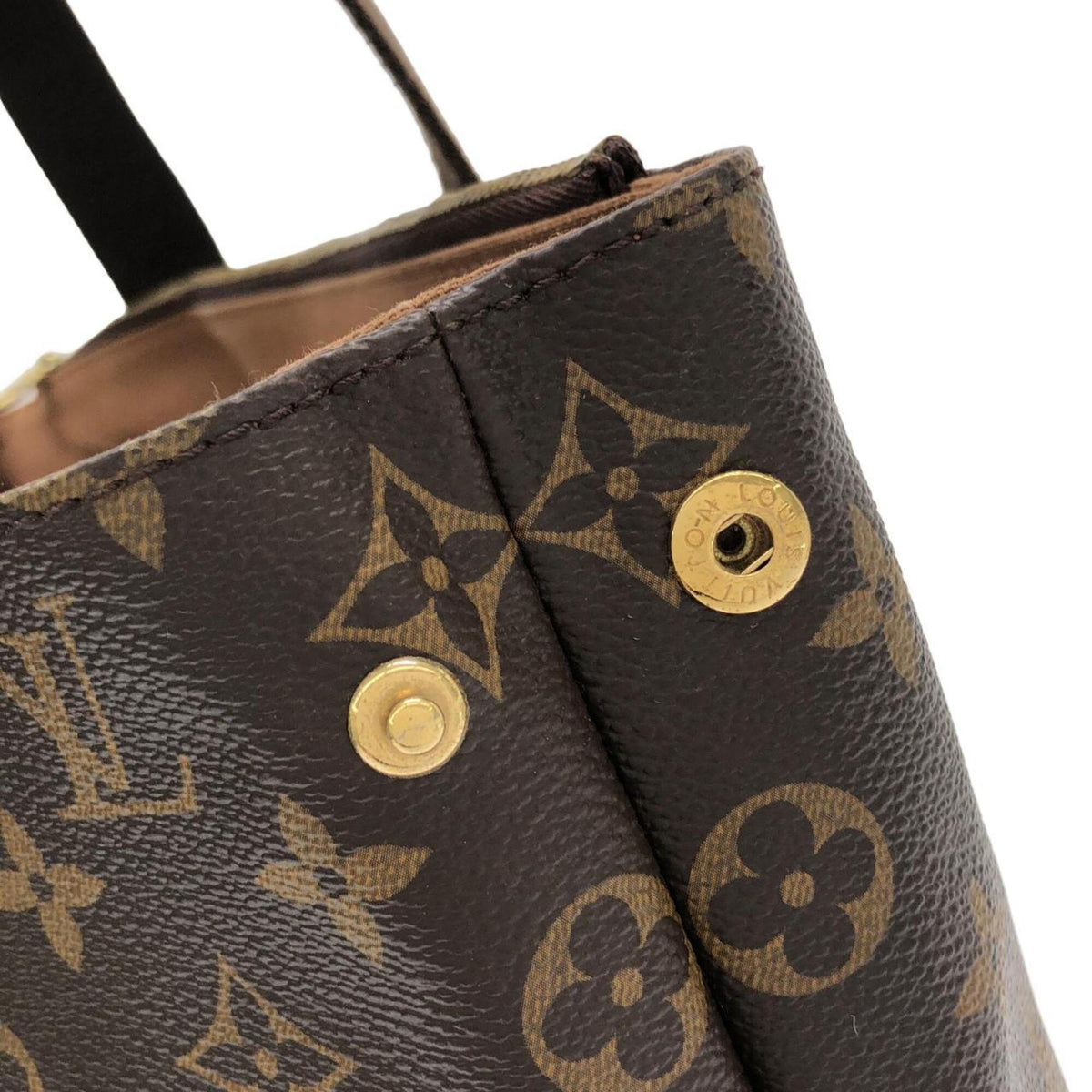 Louis Vuitton Marron Monogram Coated Canvas Handbag (Pre-Owned)