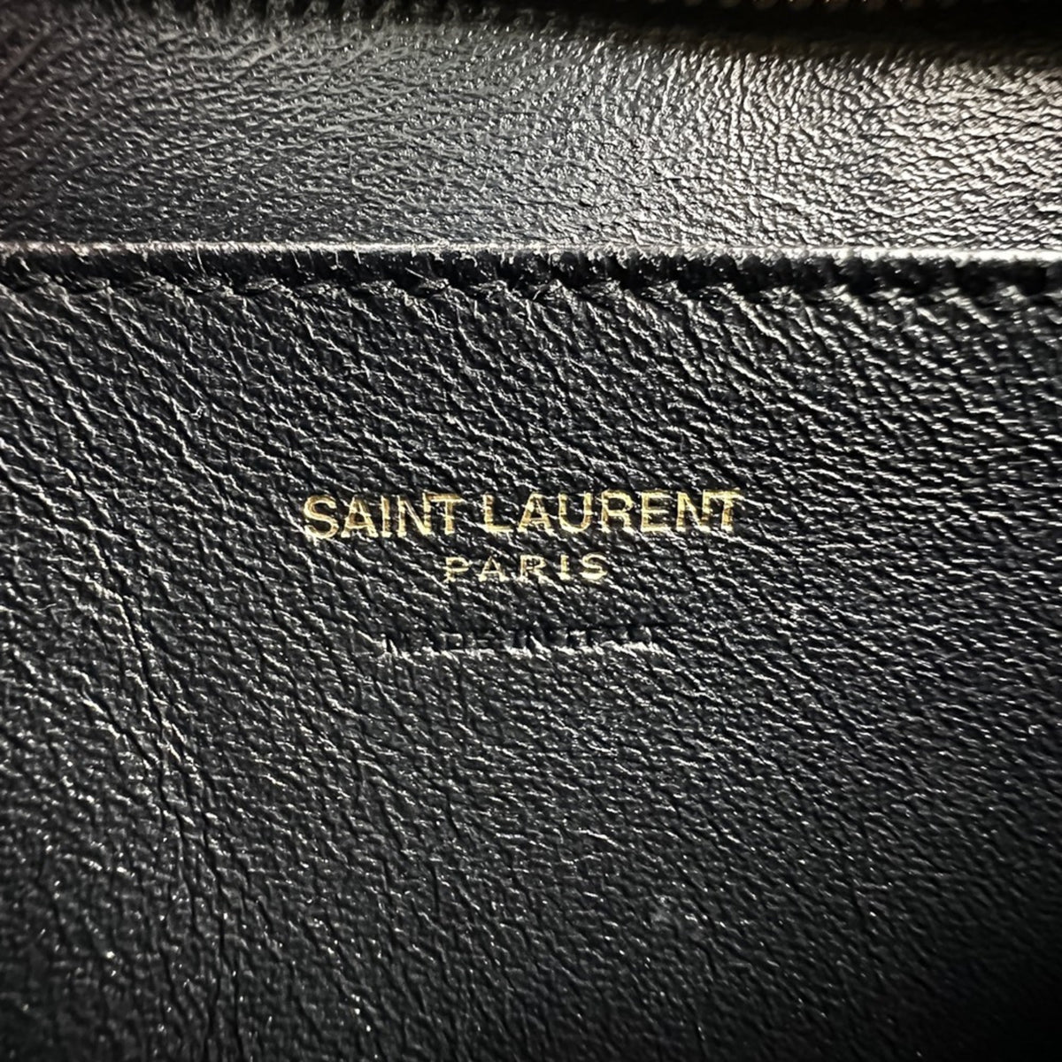 Yves Saint Laurent Black Leather Handbag Shoulder Bag (Pre-Owned)