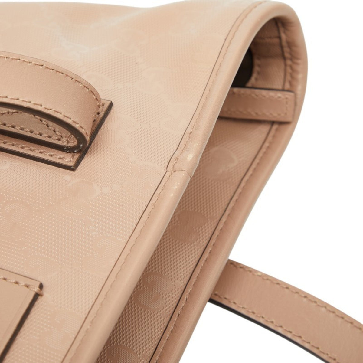 Gucci Beige Gg Imprimé Pvc Leather Handbag Tote Bag (Pre-Owned)