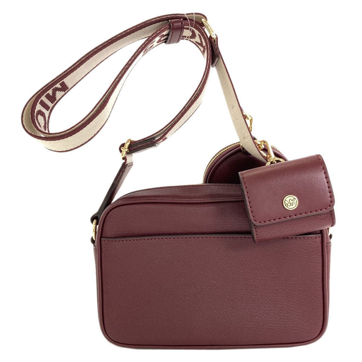 Michael Kors Bordeaux Leather Shoulder Bag (Pre-Owned)