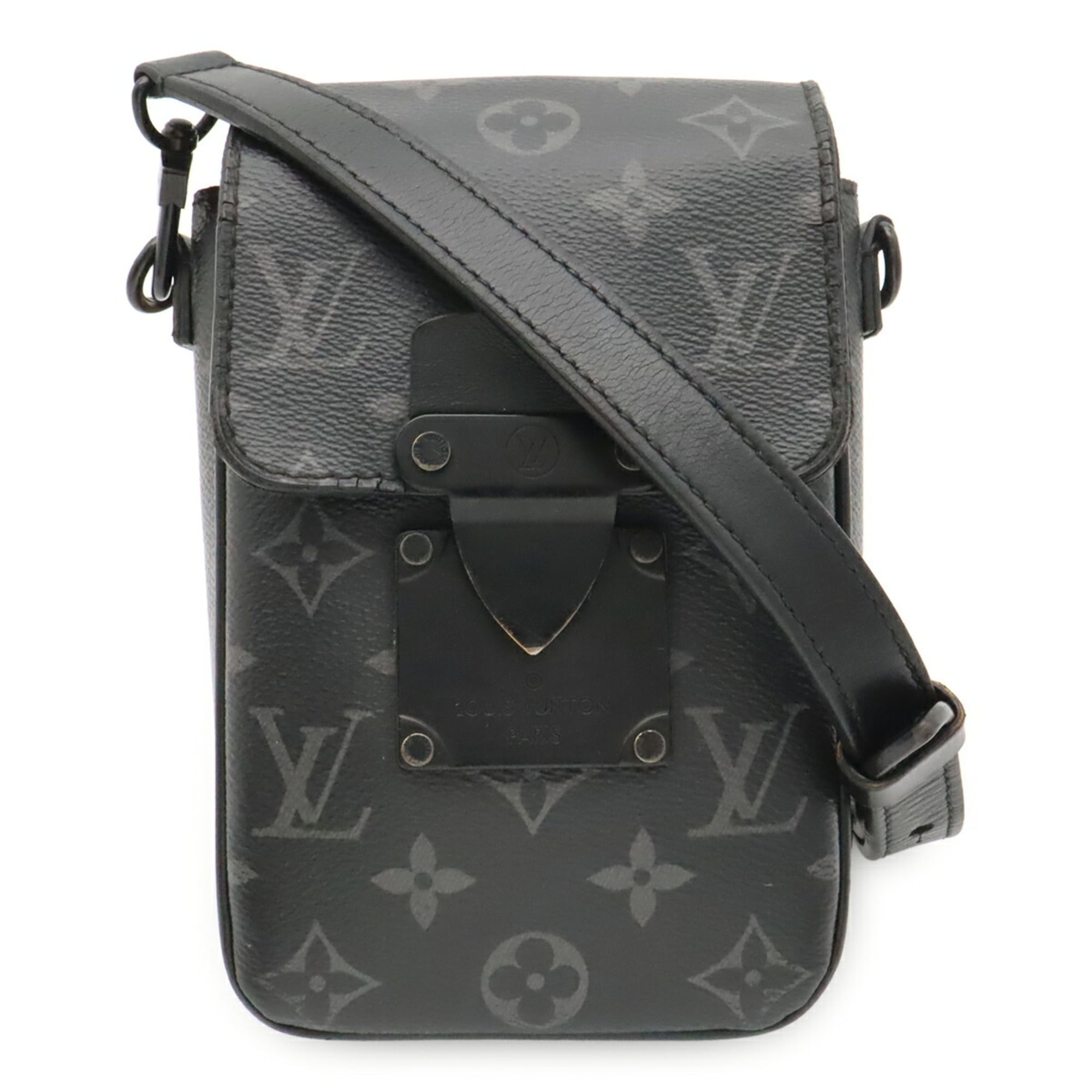 Louis Vuitton Black Gray Monogram Eclipse Monogram Eclipse Shoulder Bag (Pre-Owned)