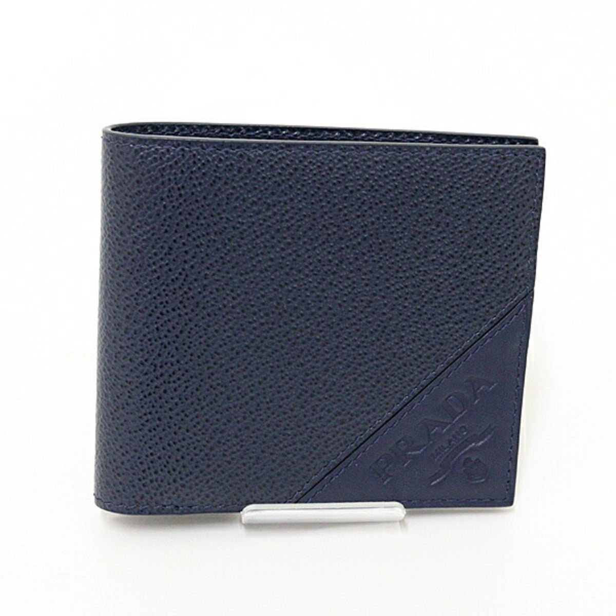 Prada Navy Saffiano Wallet (Bi-Fold) (Pre-Owned)