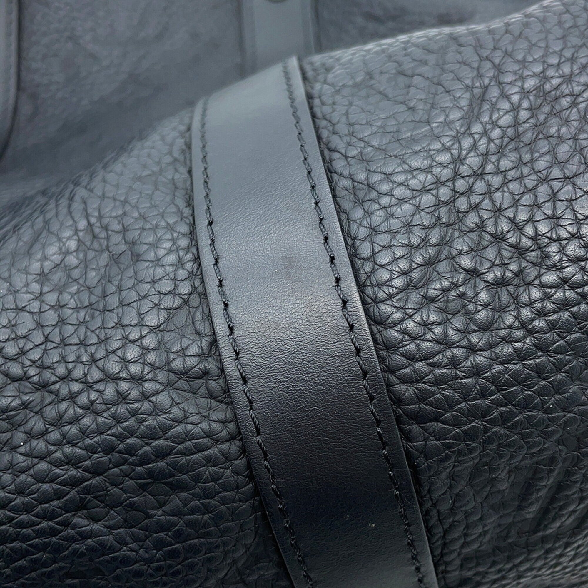 Louis Vuitton Monogram Black Monogram Noir Leather Handbag (Pre-Owned)