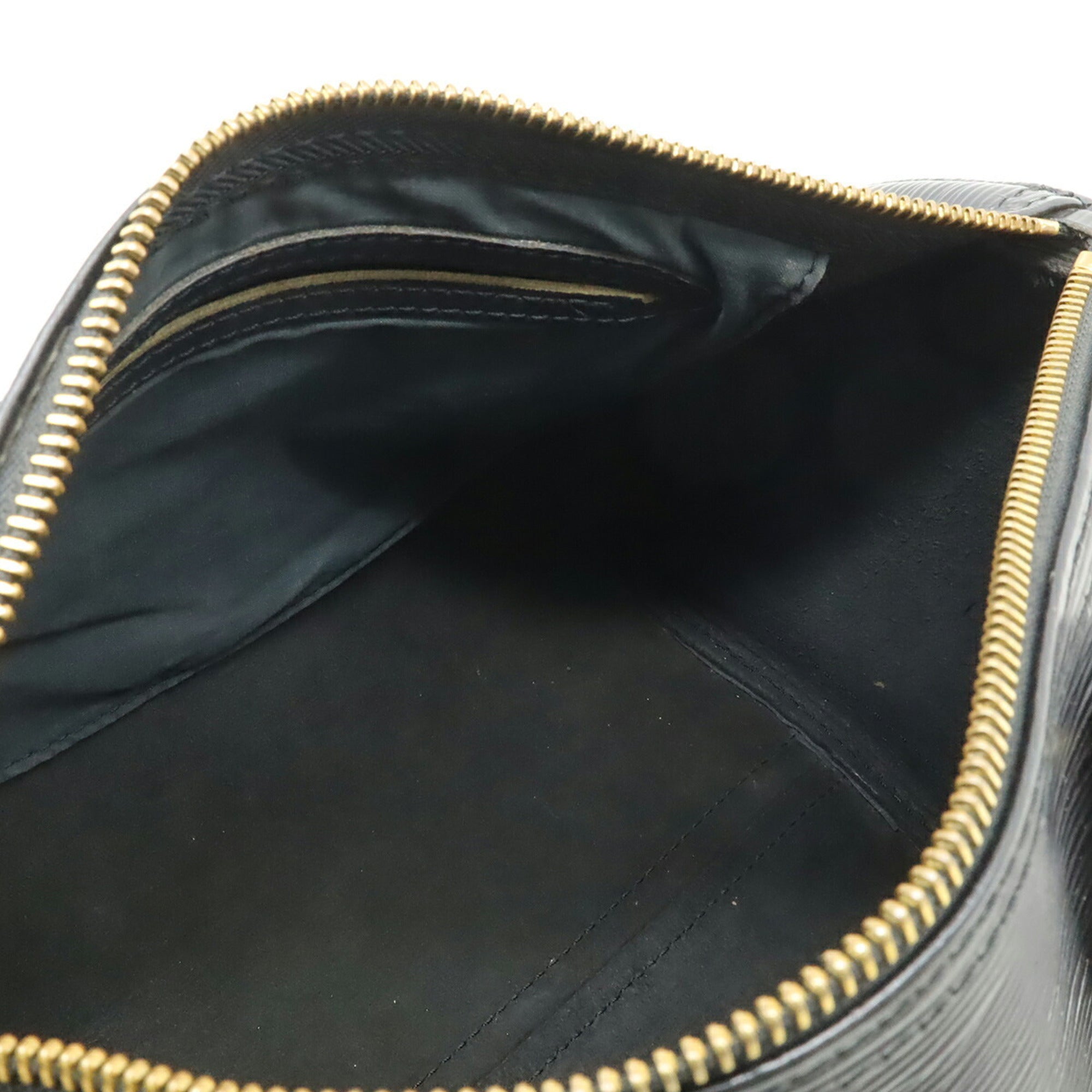 Louis Vuitton Noir Epi Leather Boston Bag Handbag (Pre-Owned)