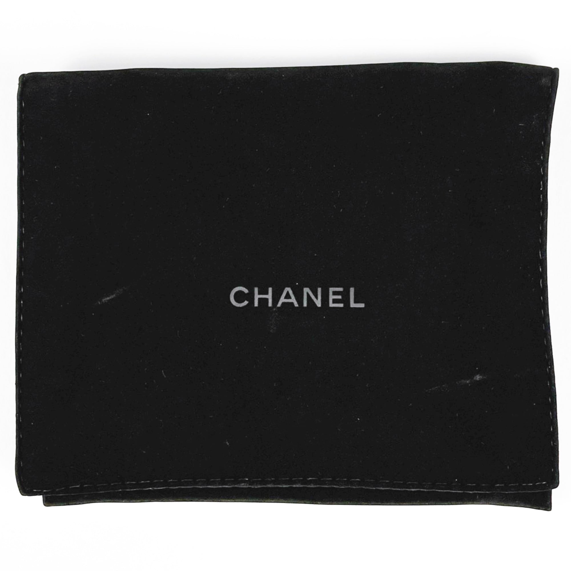 Chanel Navy Leather Wallet (Tri-Fold) (Pre-Owned)