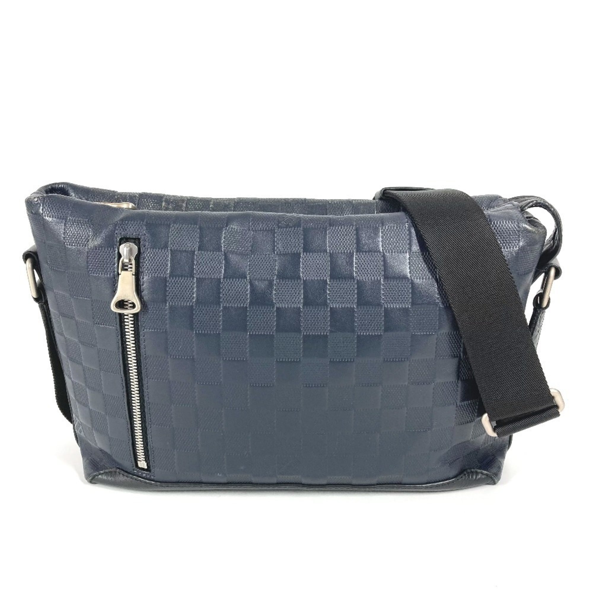 Louis Vuitton Black Galle Navy Damier Infini Shoulder Bag (Pre-Owned)