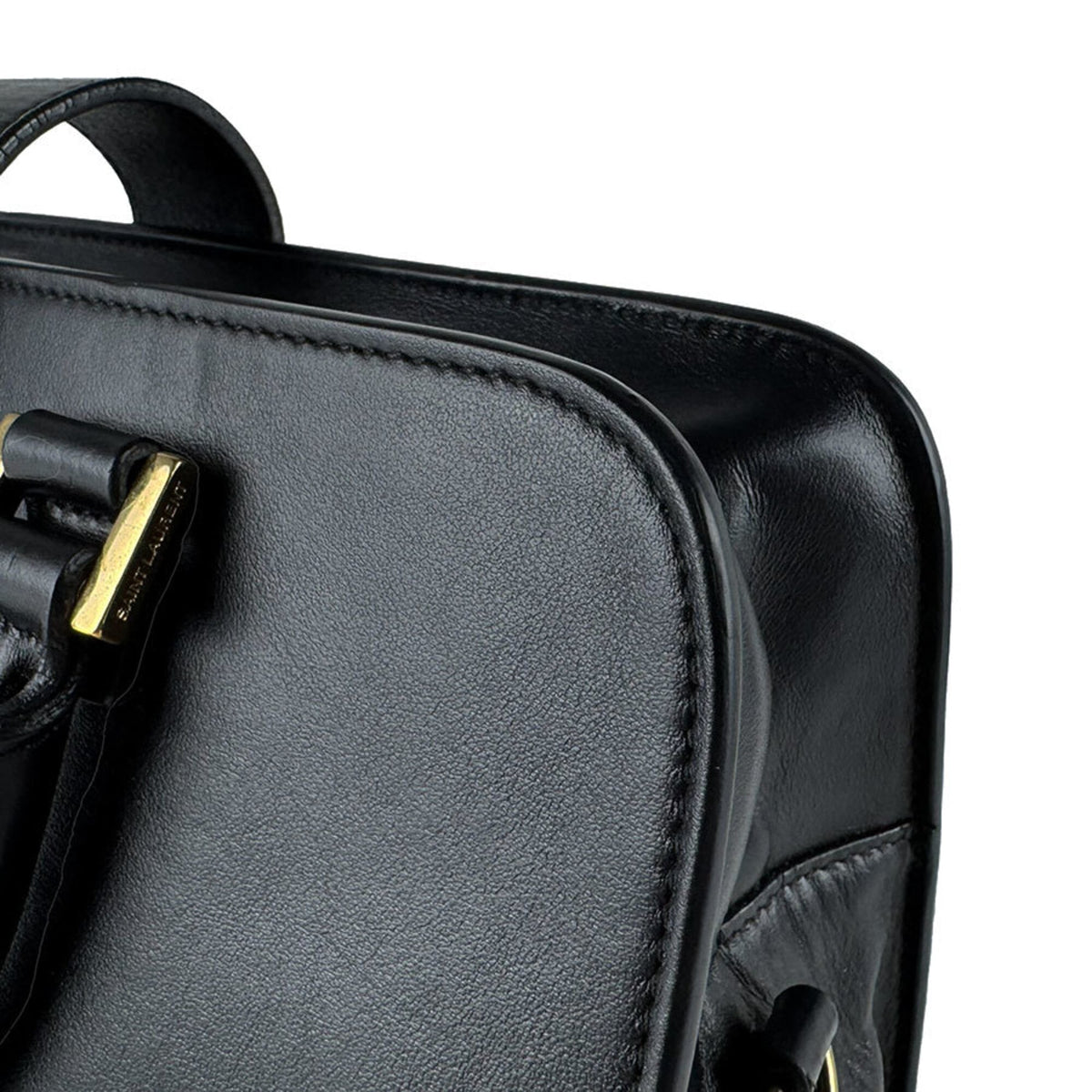 Saint Laurent Black Leather Handbag (Pre-Owned)