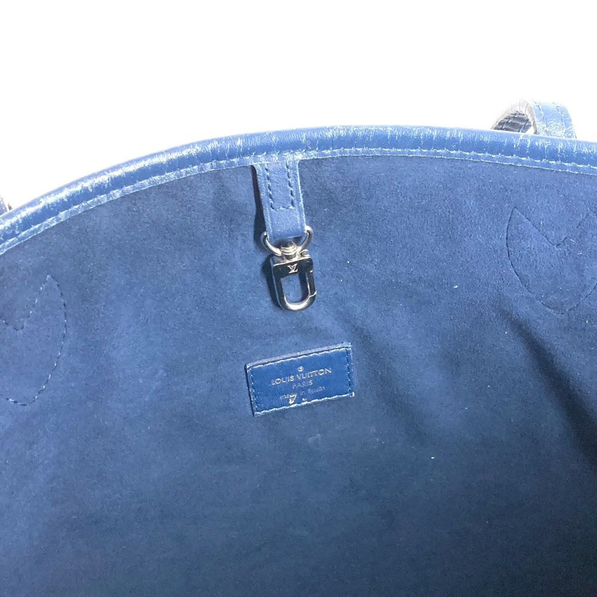Louis Vuitton Epi Navy Epi Leather Shoulder Bag Tote Bag (Pre-Owned)