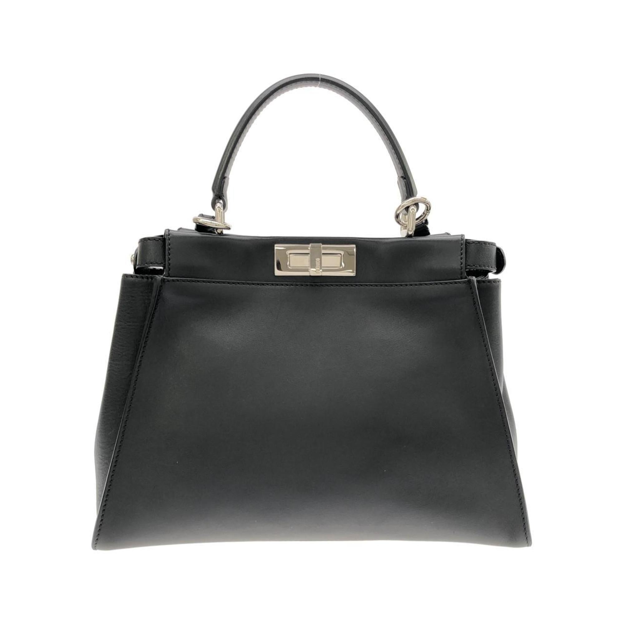 Fendi Black Leather Handbag (Pre-Owned)
