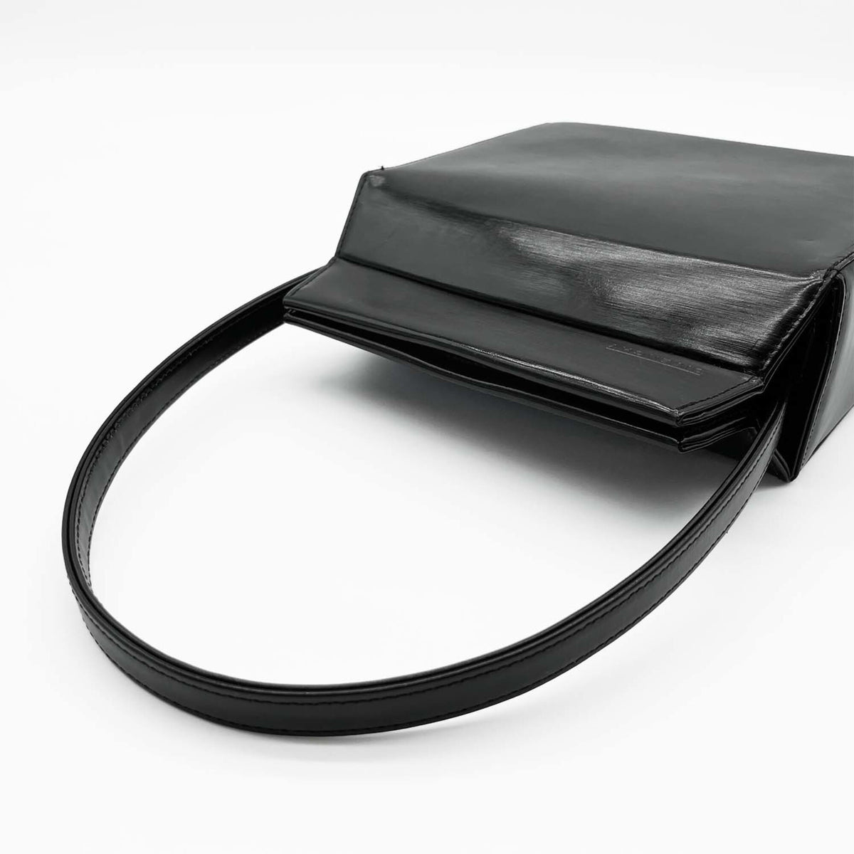 Givenchy Black Silver Leather Handbag (Pre-Owned)