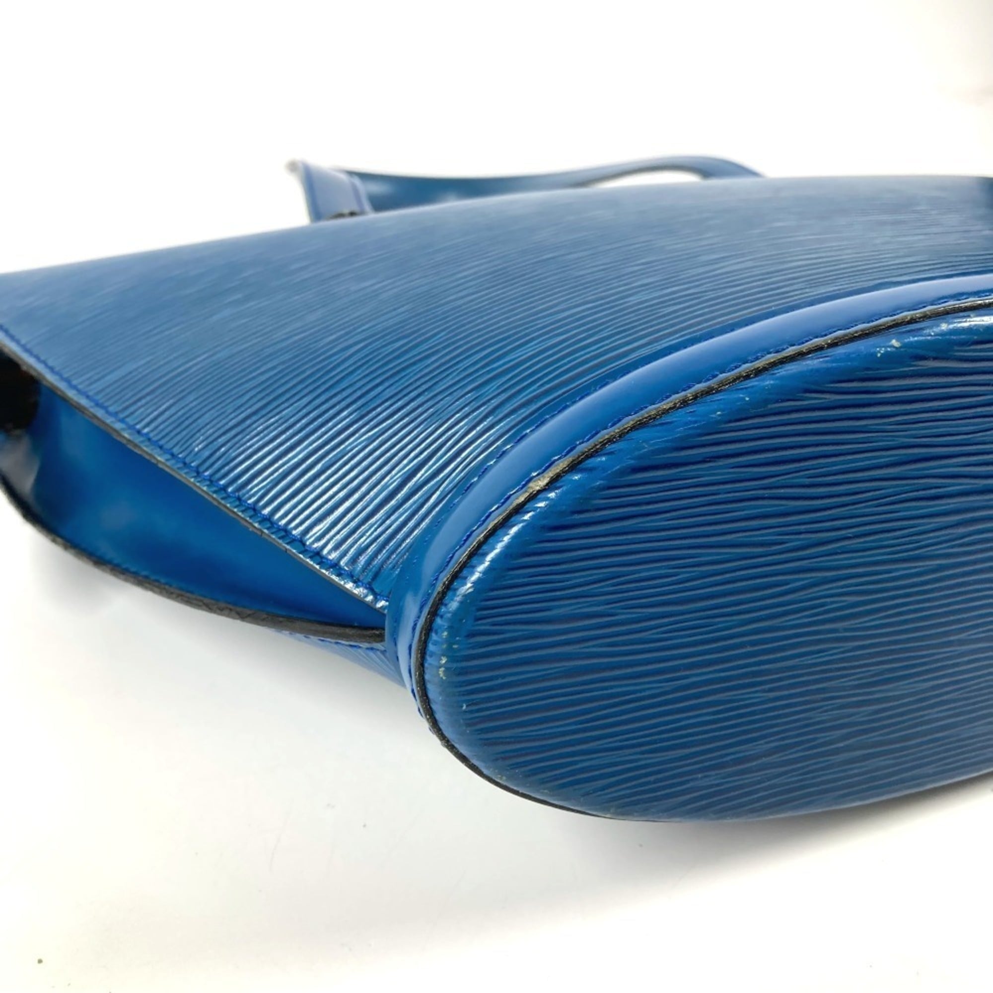 Louis Vuitton Blue Toledo Blue Epi Leather Shoulder Bag Tote Bag (Pre-Owned)