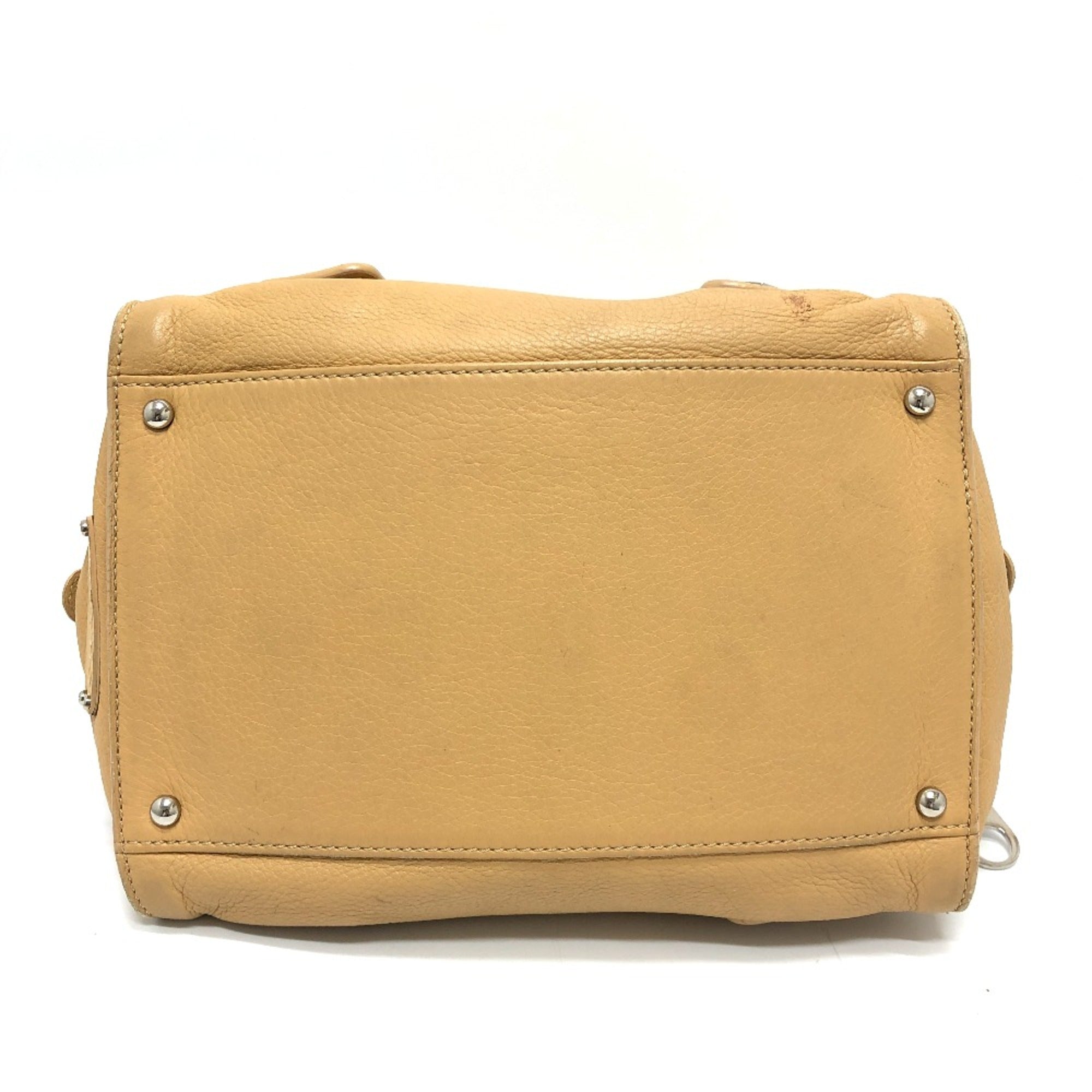 Chanel Beige Leather Boston Bag (Pre-Owned)