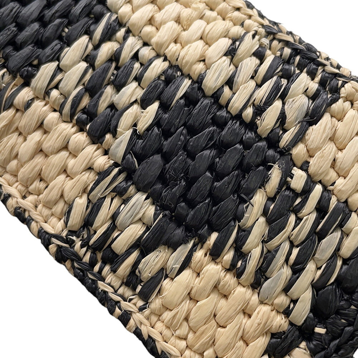 Loewe Black Raffia Leather Handbag (Pre-Owned)
