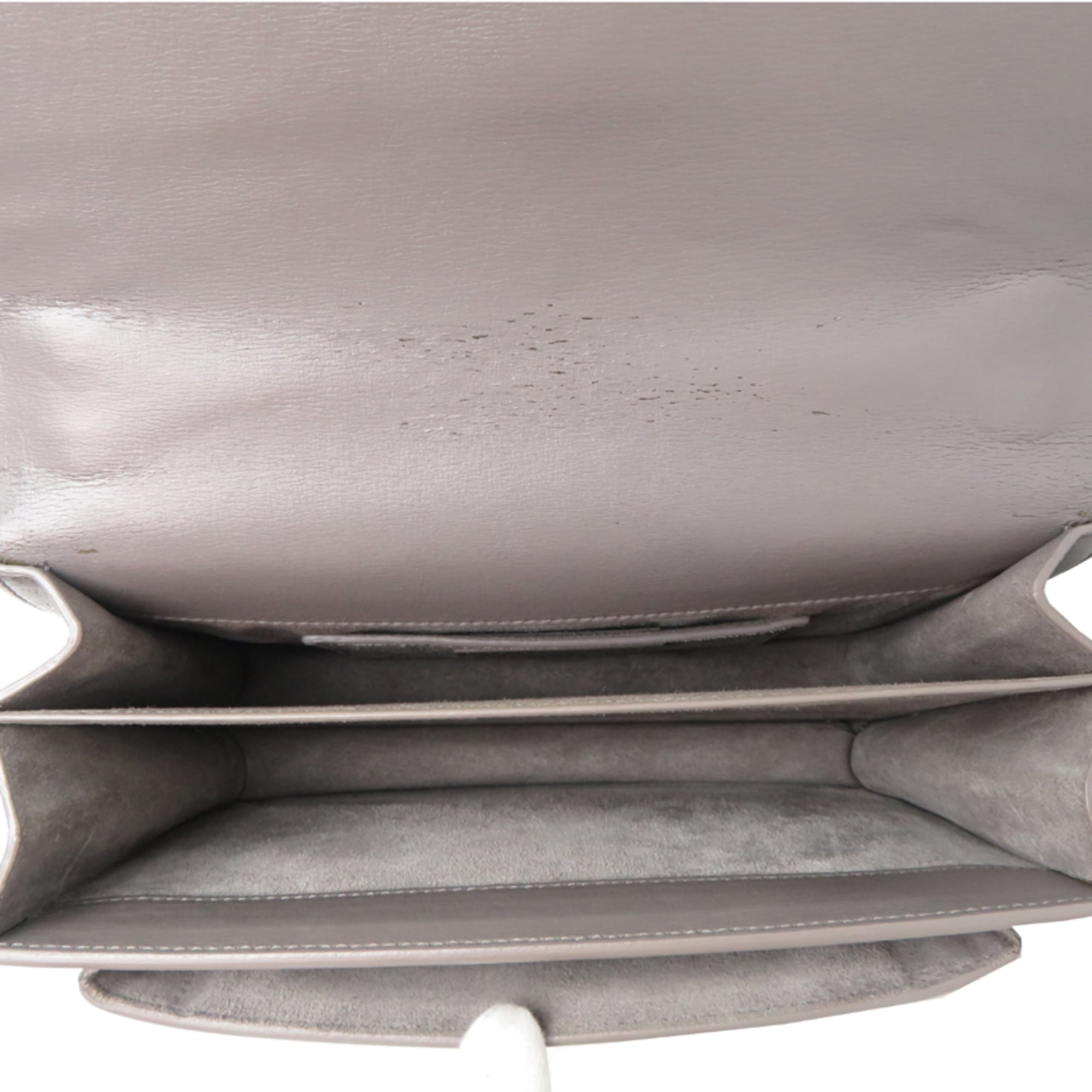 Saint Laurent Grayish Leather Shoulder Bag (Pre-Owned)