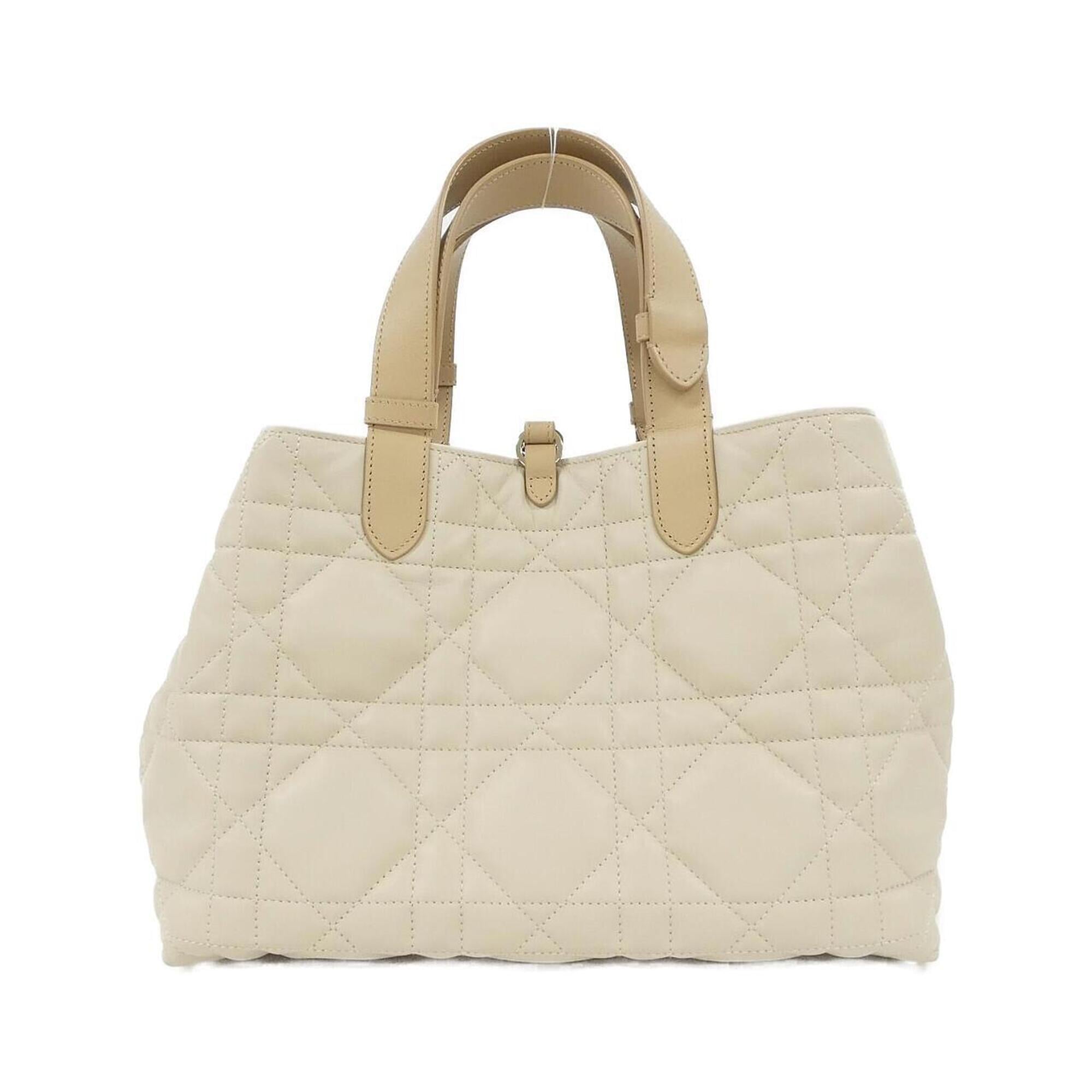 Christian Dior Beige Leather Handbag (Pre-Owned)
