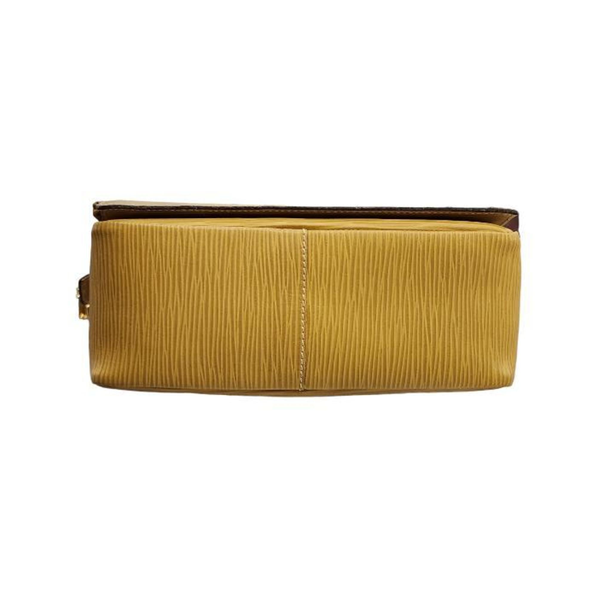 Fendi Yellow Leather Shoulder Bag (Pre-Owned)