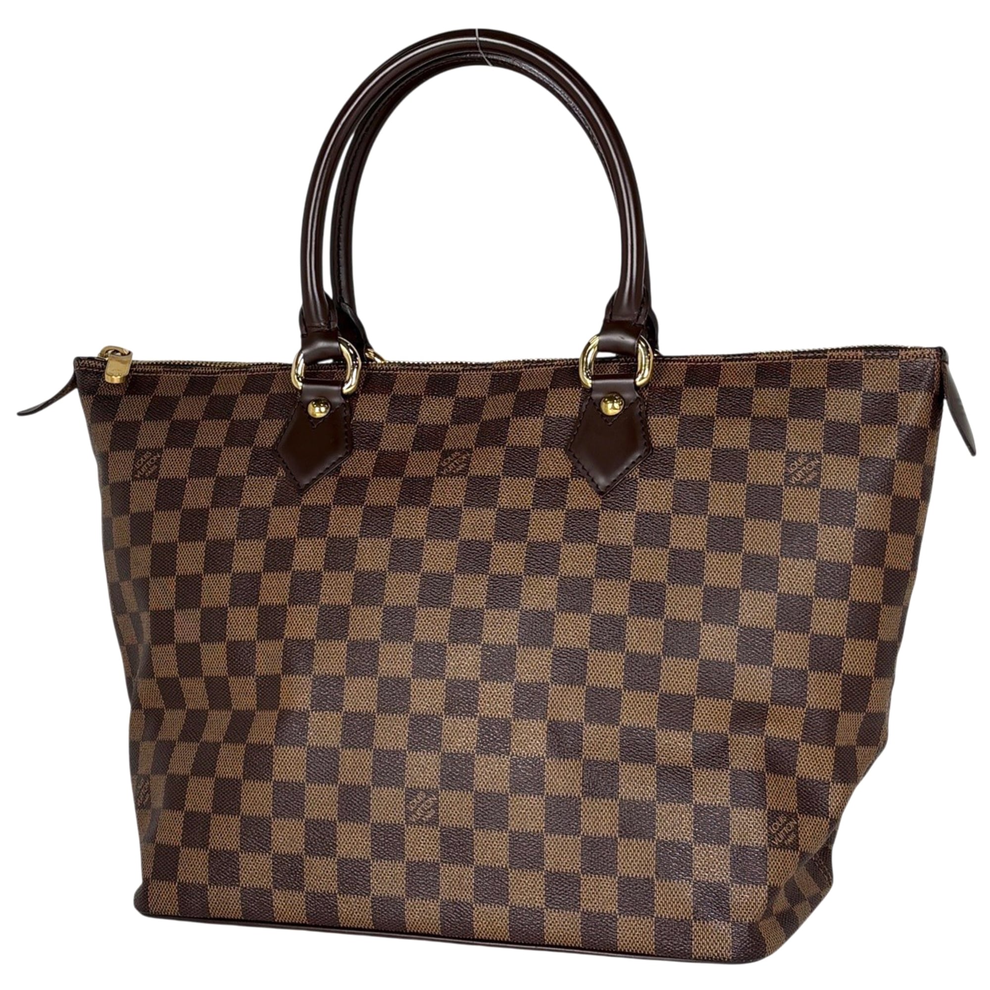 Louis Vuitton Damier Brown Damier Canvas Handbag Tote Bag (Pre-Owned)