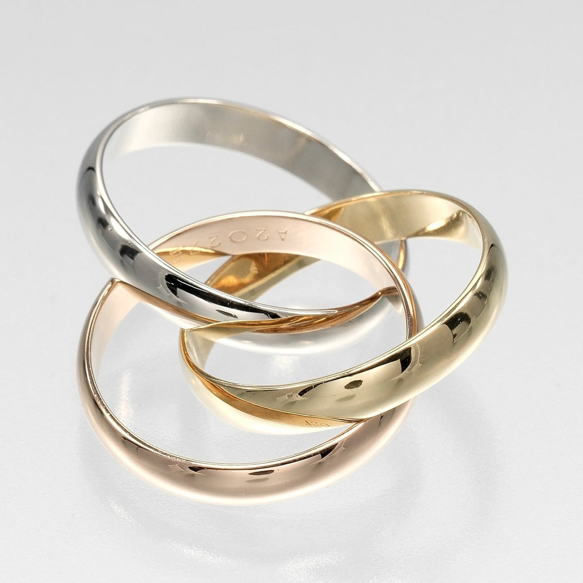 Cartier Trinity Yellow Gold (18K) Pink Gold (18K) White Gold (18K) Band Ring (Pre-Owned)