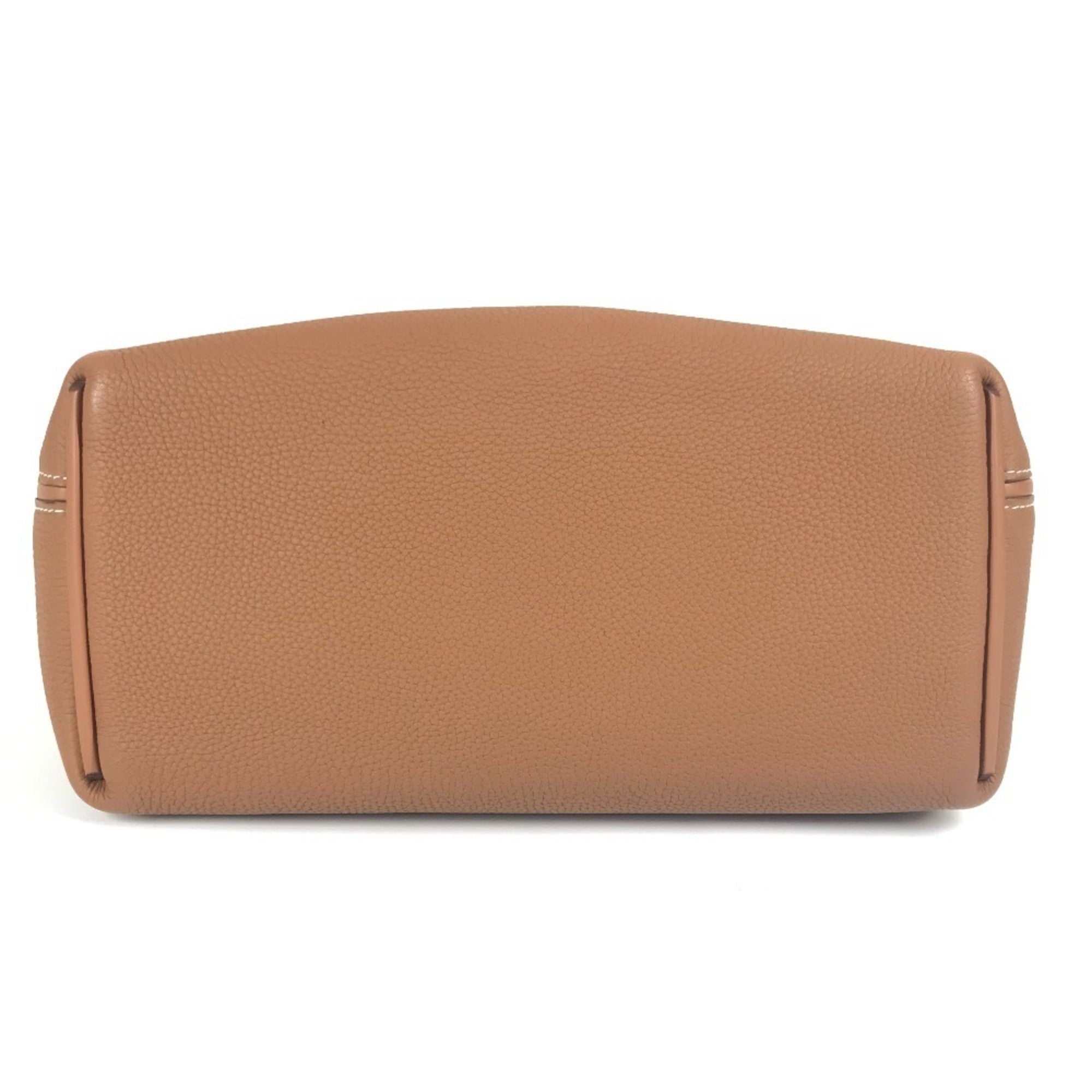 Hermes Gold Togo Leather Handbag Shoulder Bag (Pre-Owned)