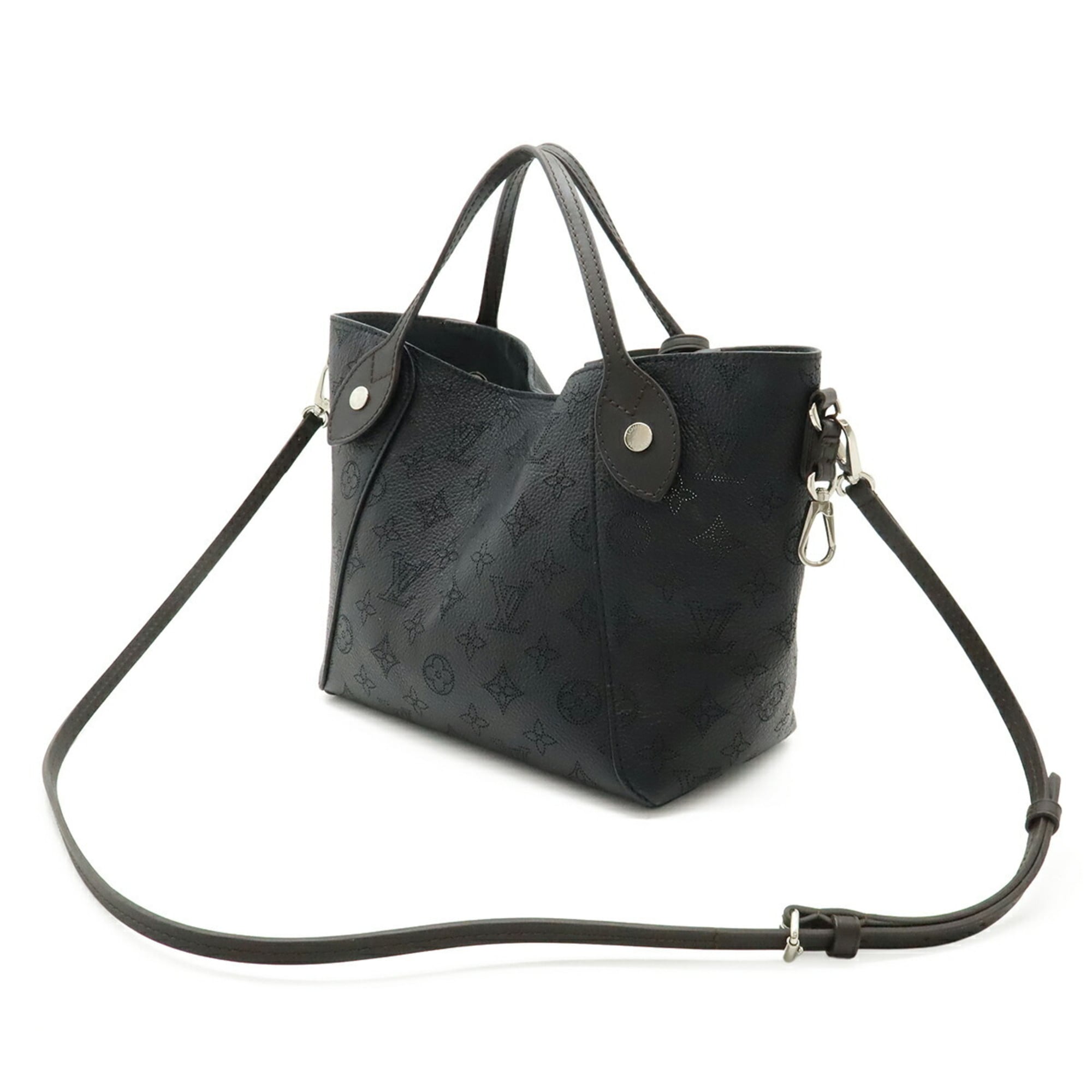 Louis Vuitton Black Noir Mahina Leather Leather Handbag Shoulder Bag (Pre-Owned)