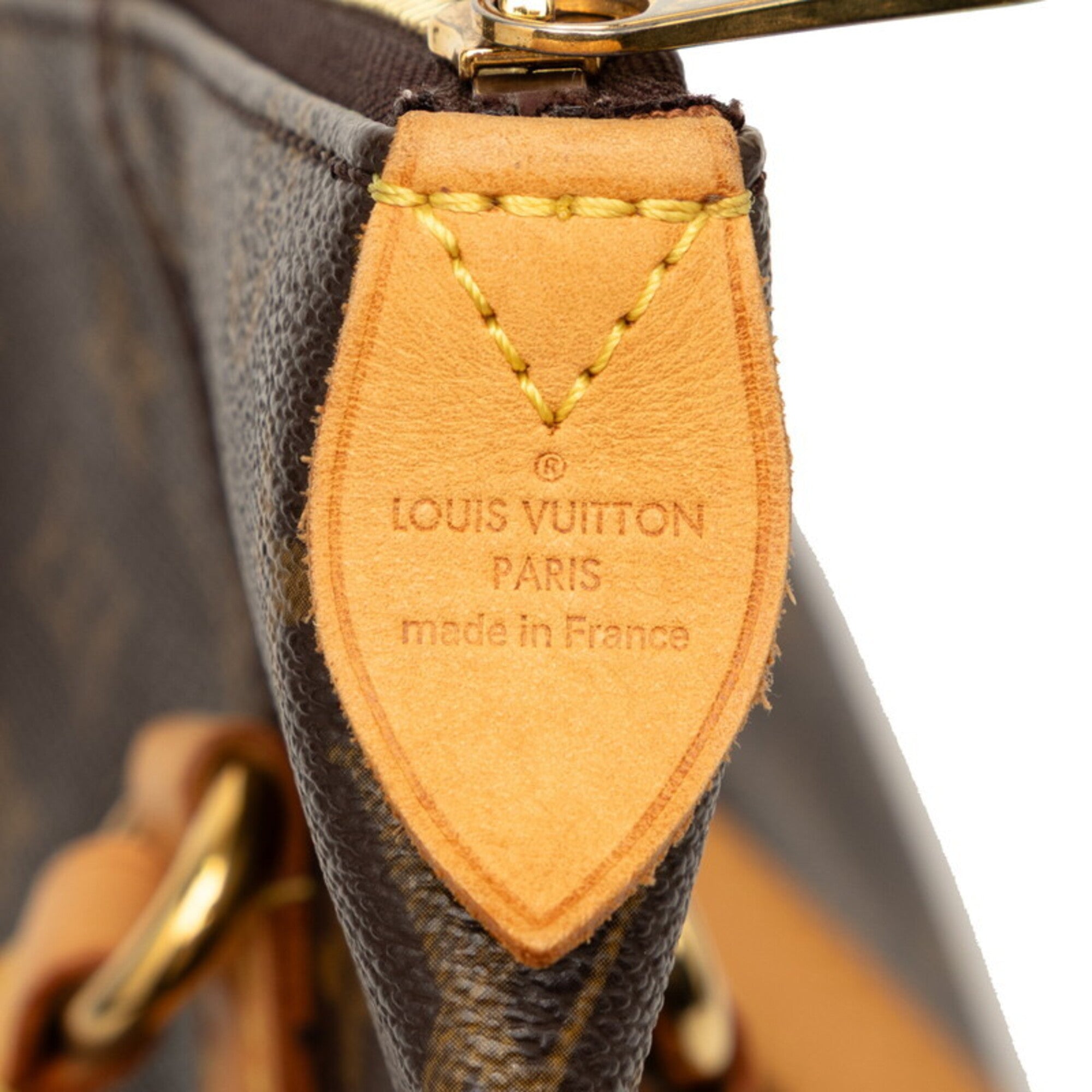 Louis Vuitton Brown Pvc Leather Shoulder Bag Tote Bag (Pre-Owned)