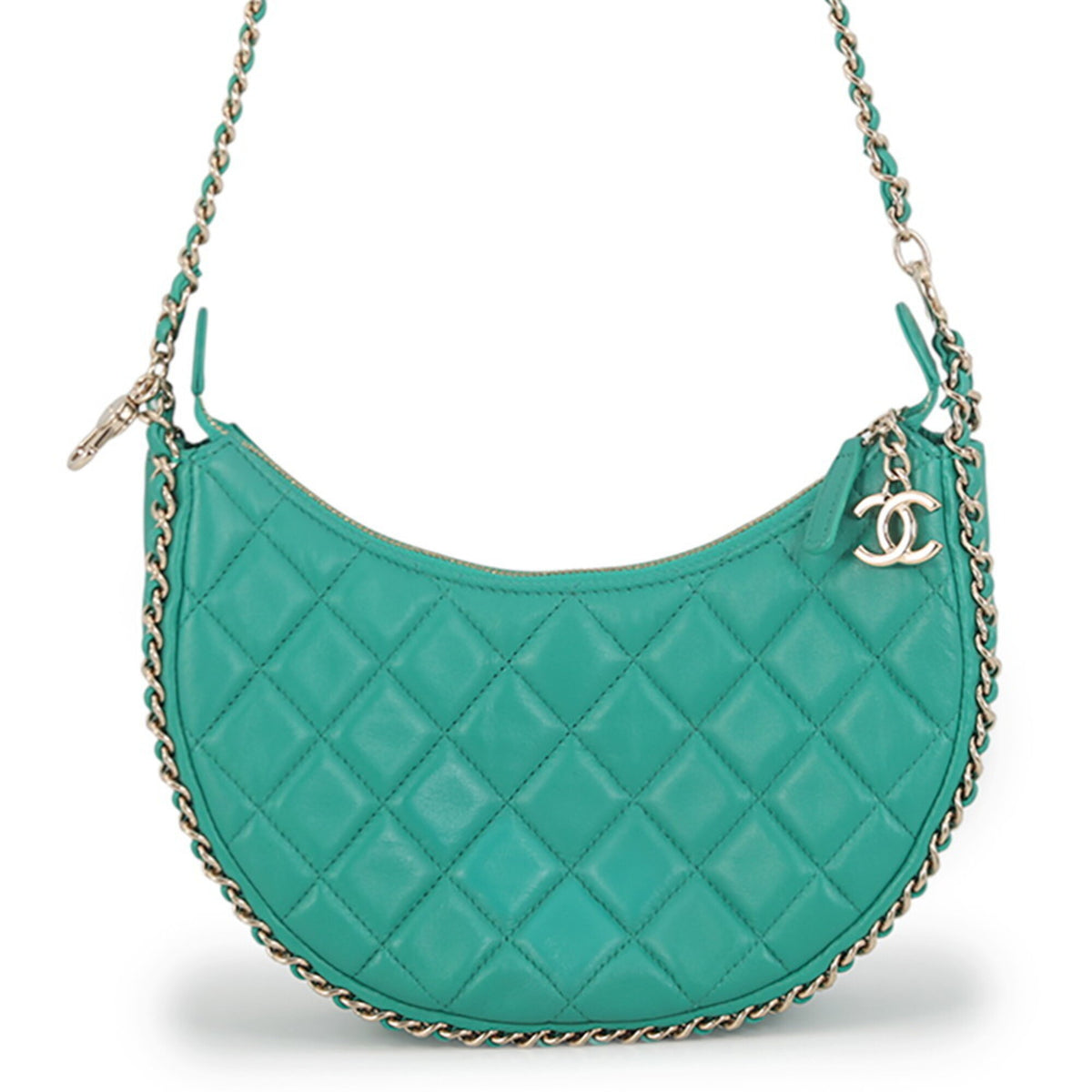 Chanel Green Handbag Shoulder Bag (Pre-Owned)