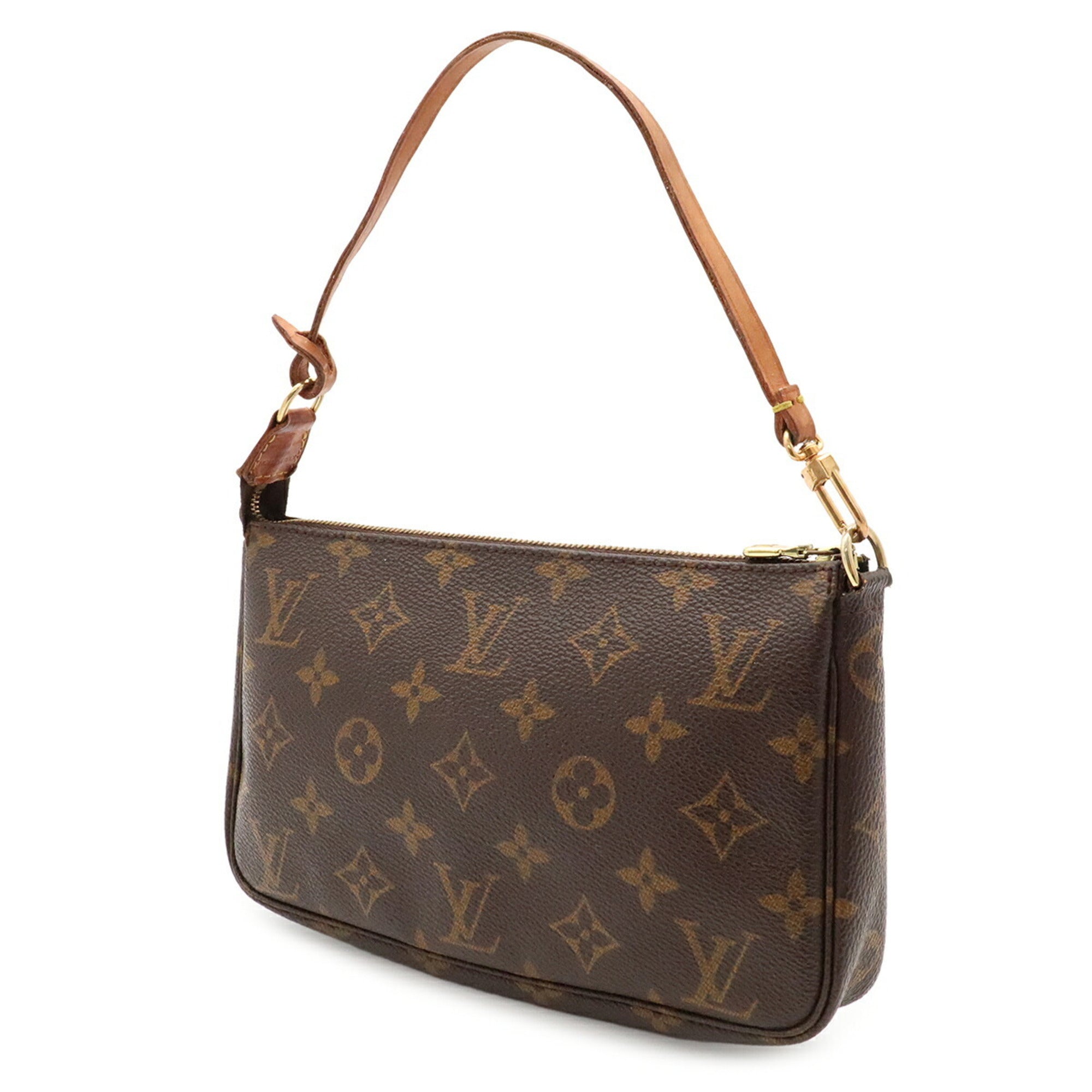 Louis Vuitton Monogram Brown Monogram Handbag Pochette (Pre-Owned)