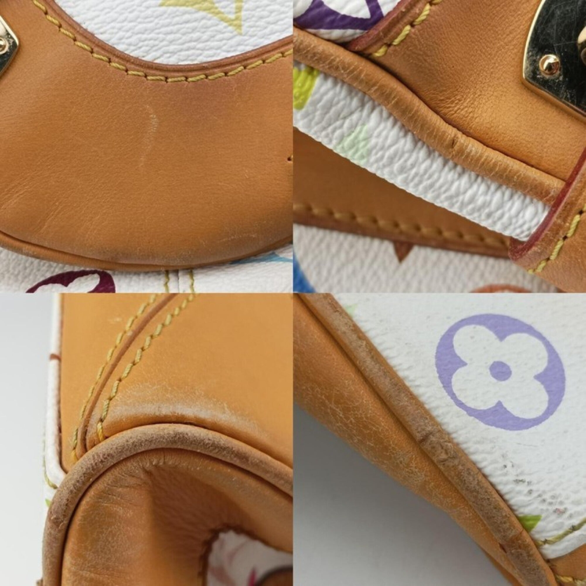 Louis Vuitton Blanc Multi-Color Monogram Multicolore Handbag (Pre-Owned)