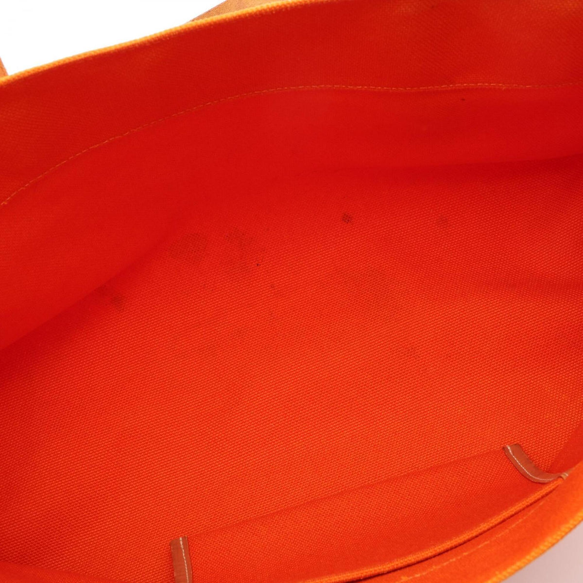 Hermes Beige Orange Handbag Tote Bag (Pre-Owned)