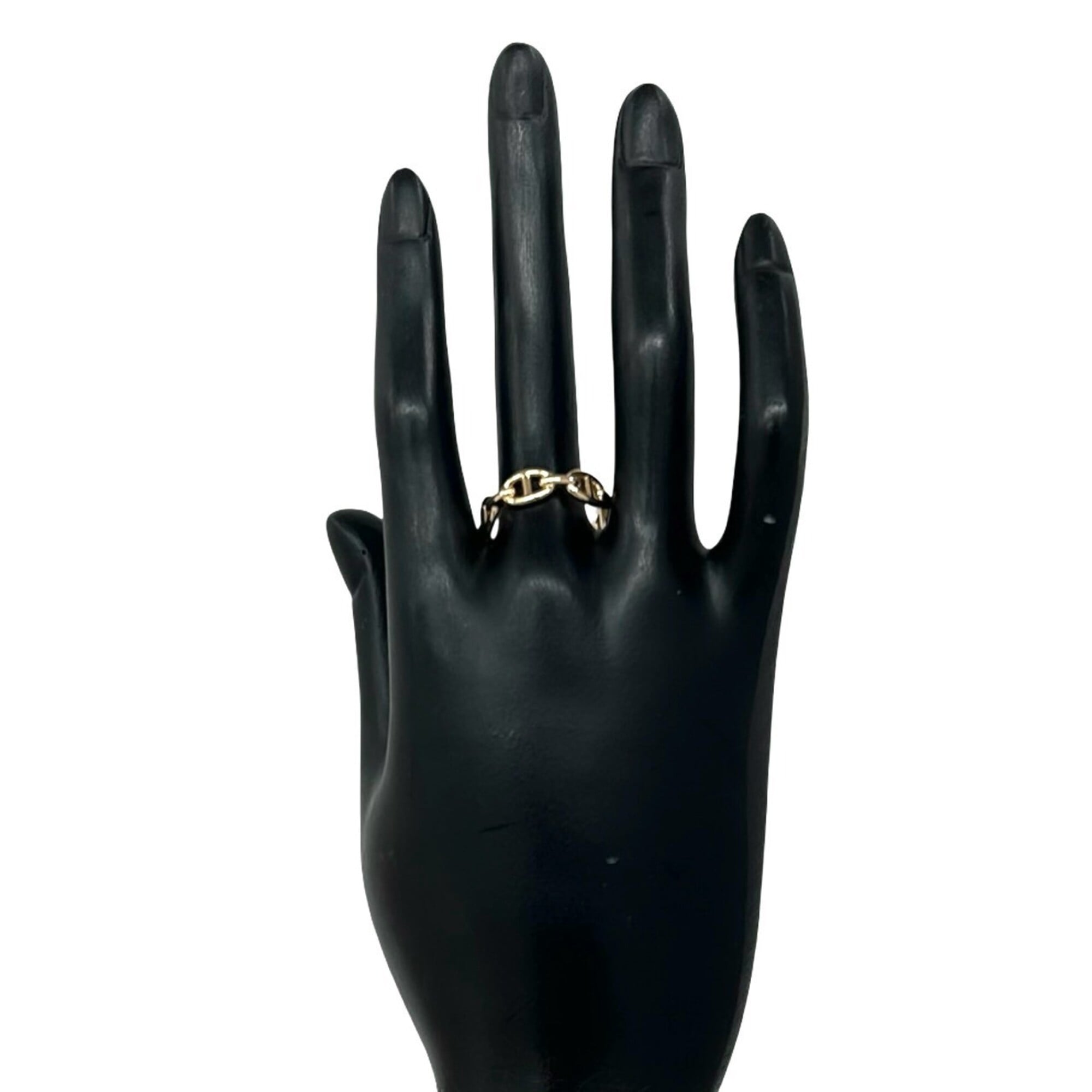 Hermes Gold Pink Gold (18K) Band Ring (Pre-Owned)