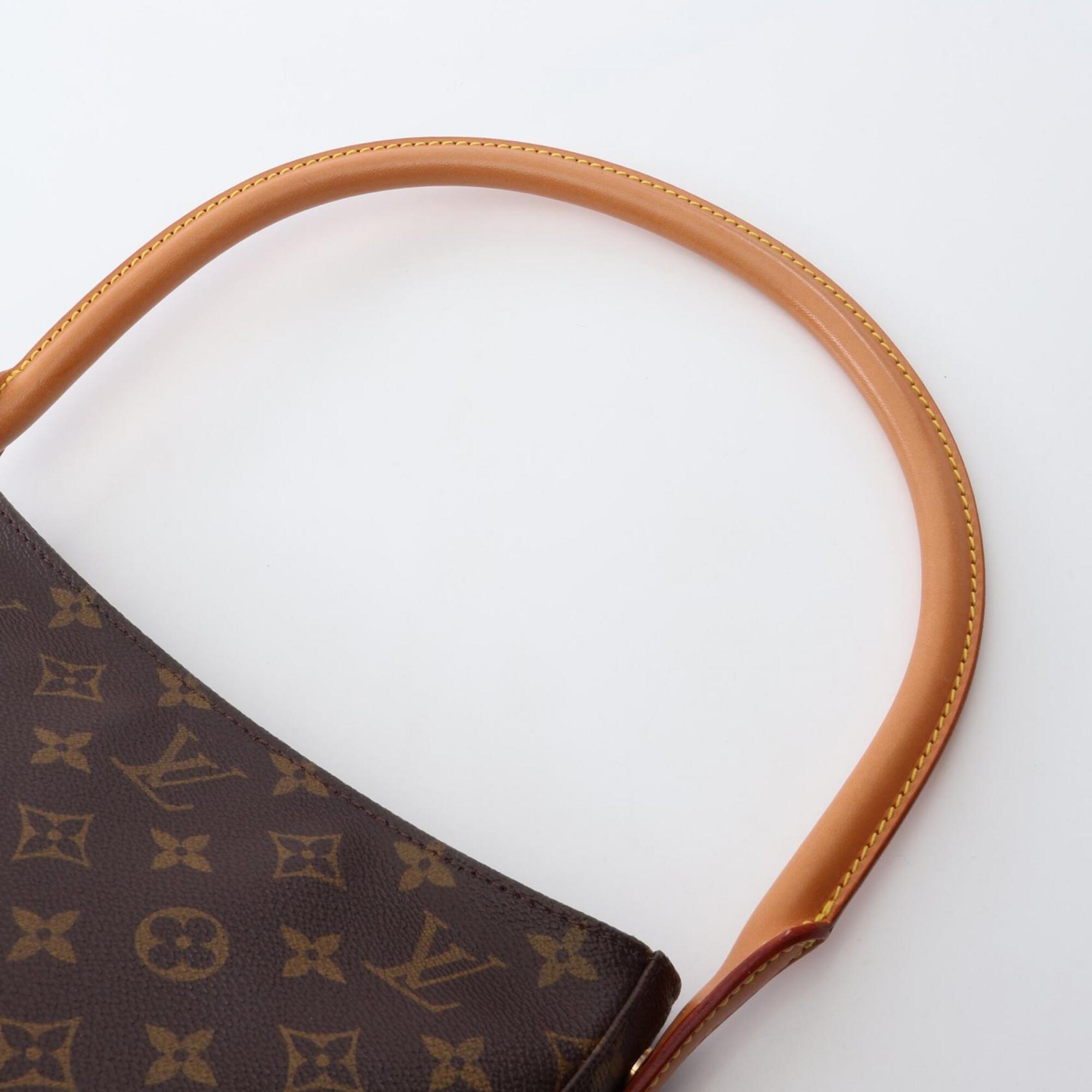 Louis Vuitton Brown Coated Canvas Pvc Monogram Leather Handbag Shoulder Bag (Pre-Owned)