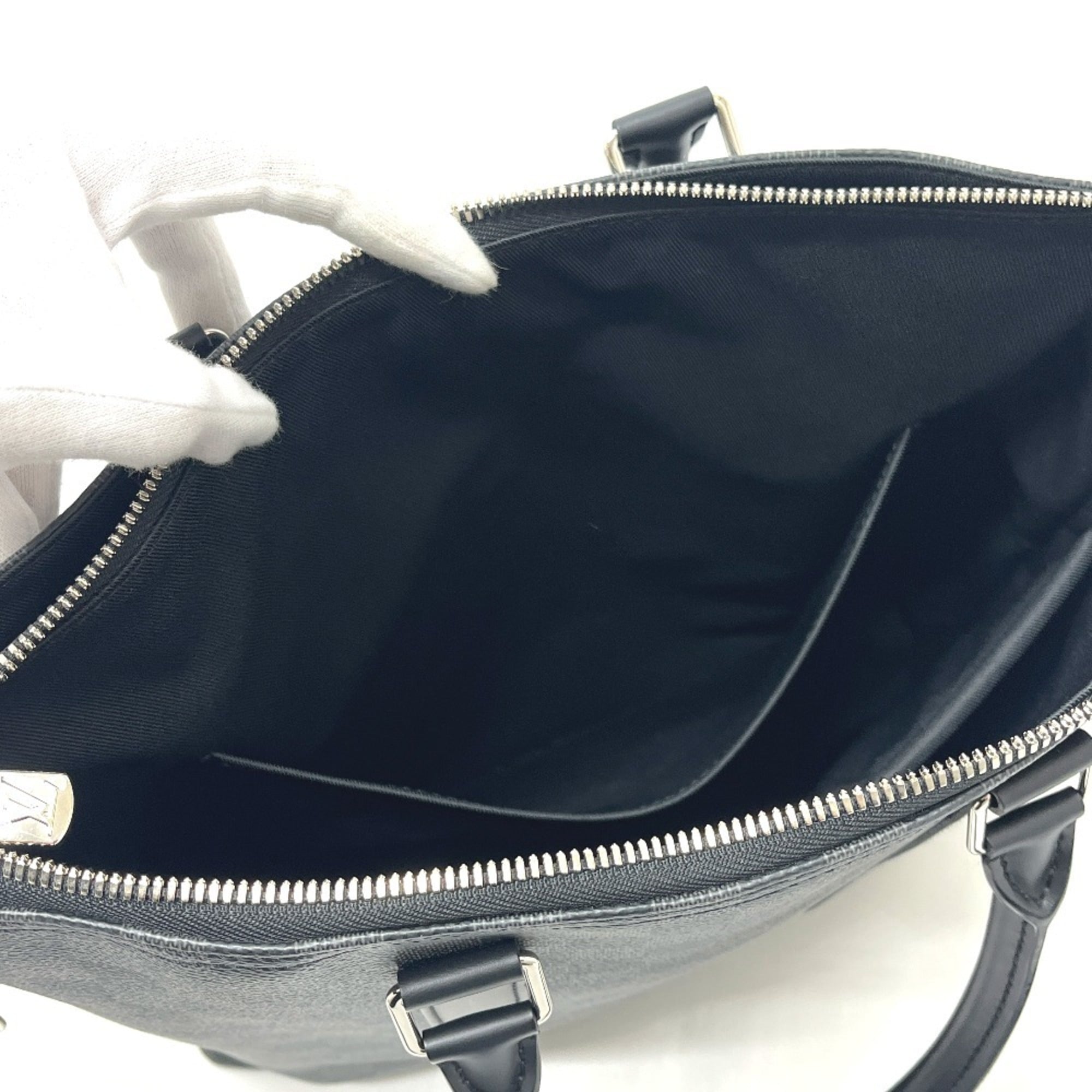 Louis Vuitton Black Noir Damier Graphite Handbag Tote Bag (Pre-Owned)