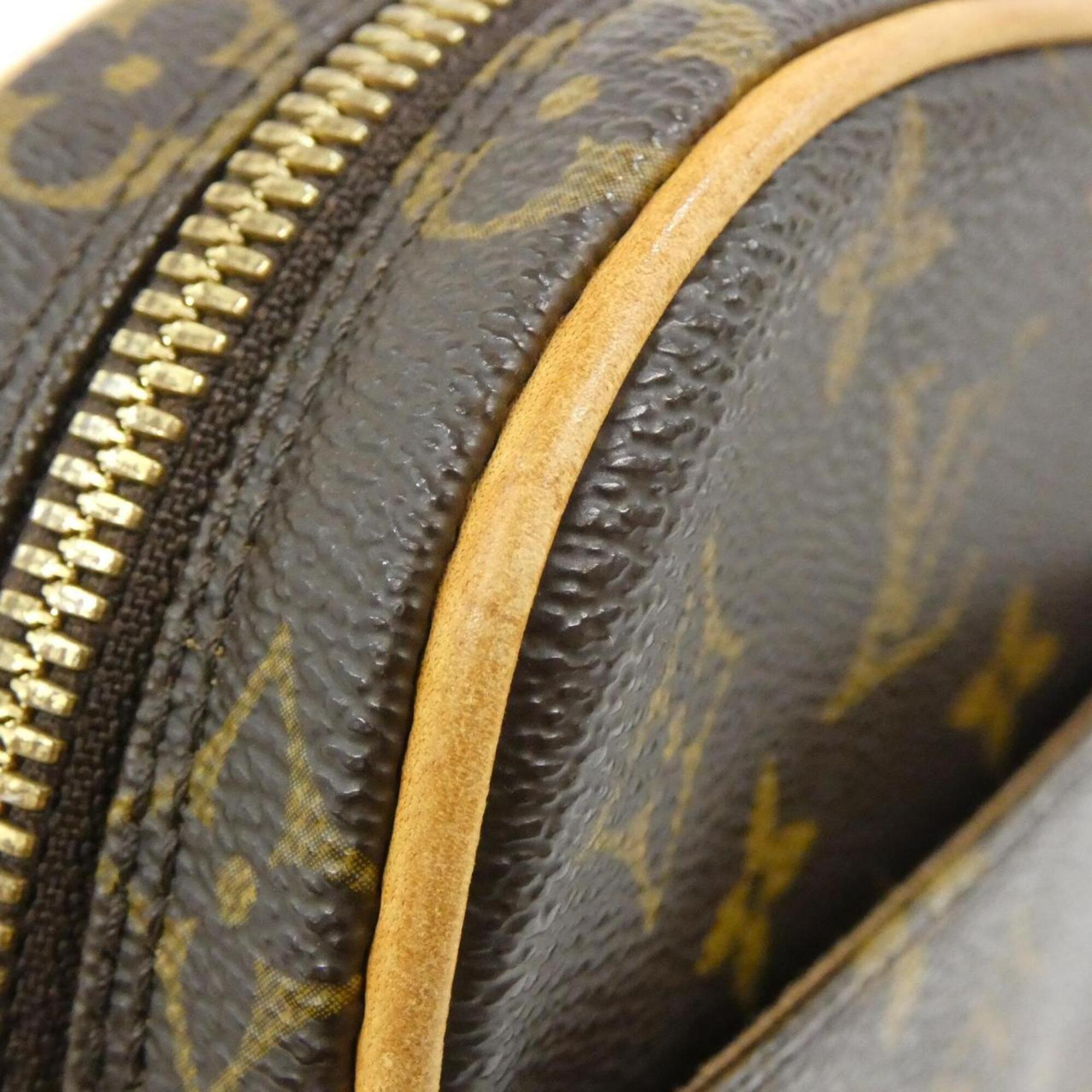 Louis Vuitton Monogram Marron Coated Canvas Pochette Shoulder Bag Sling Bag (Pre-Owned)