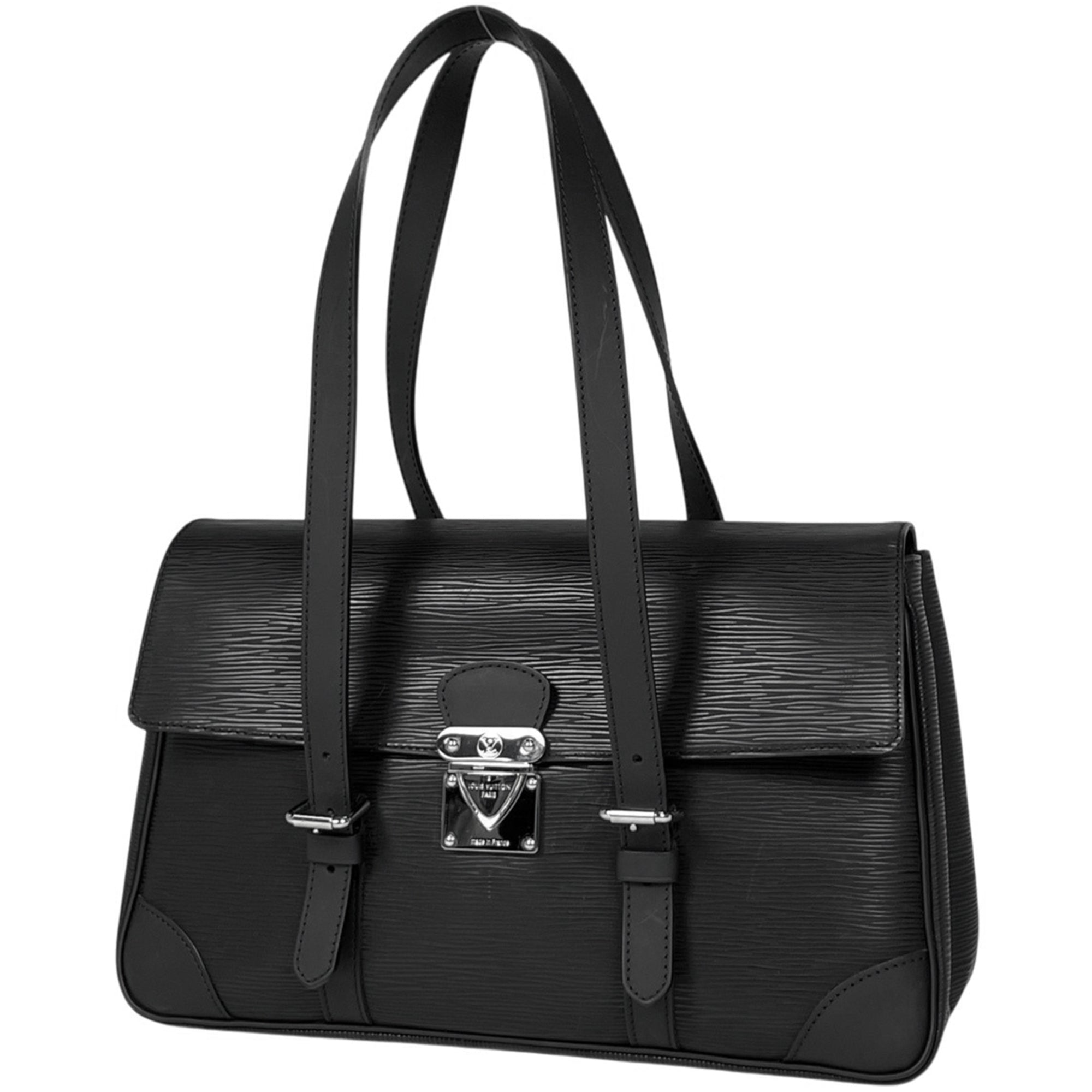 Louis Vuitton Epi Black Noir Epi Leather Handbag Shoulder Bag (Pre-Owned)