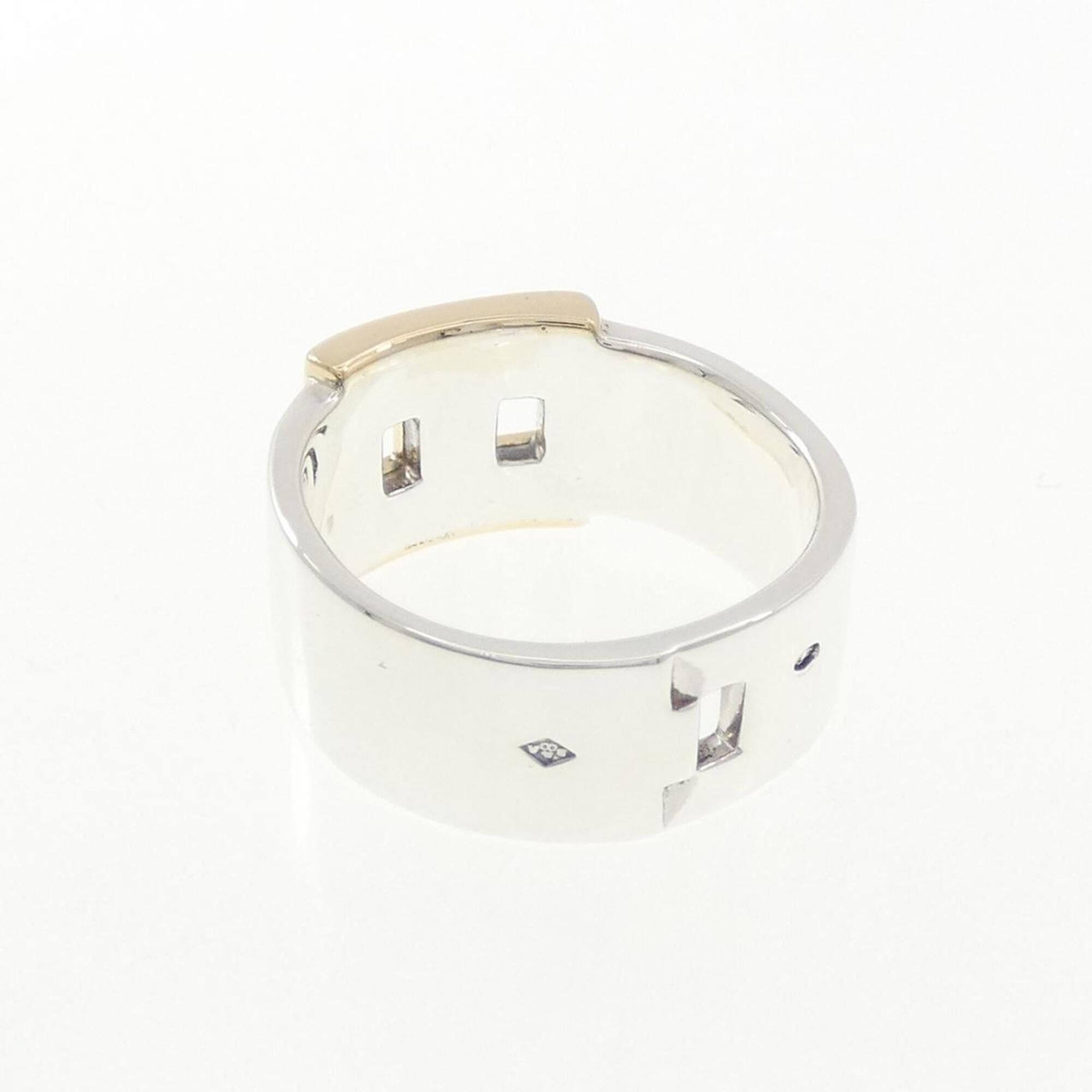 Hermes Yellow Gold (18K) Silver 925 Band Ring (Pre-Owned)