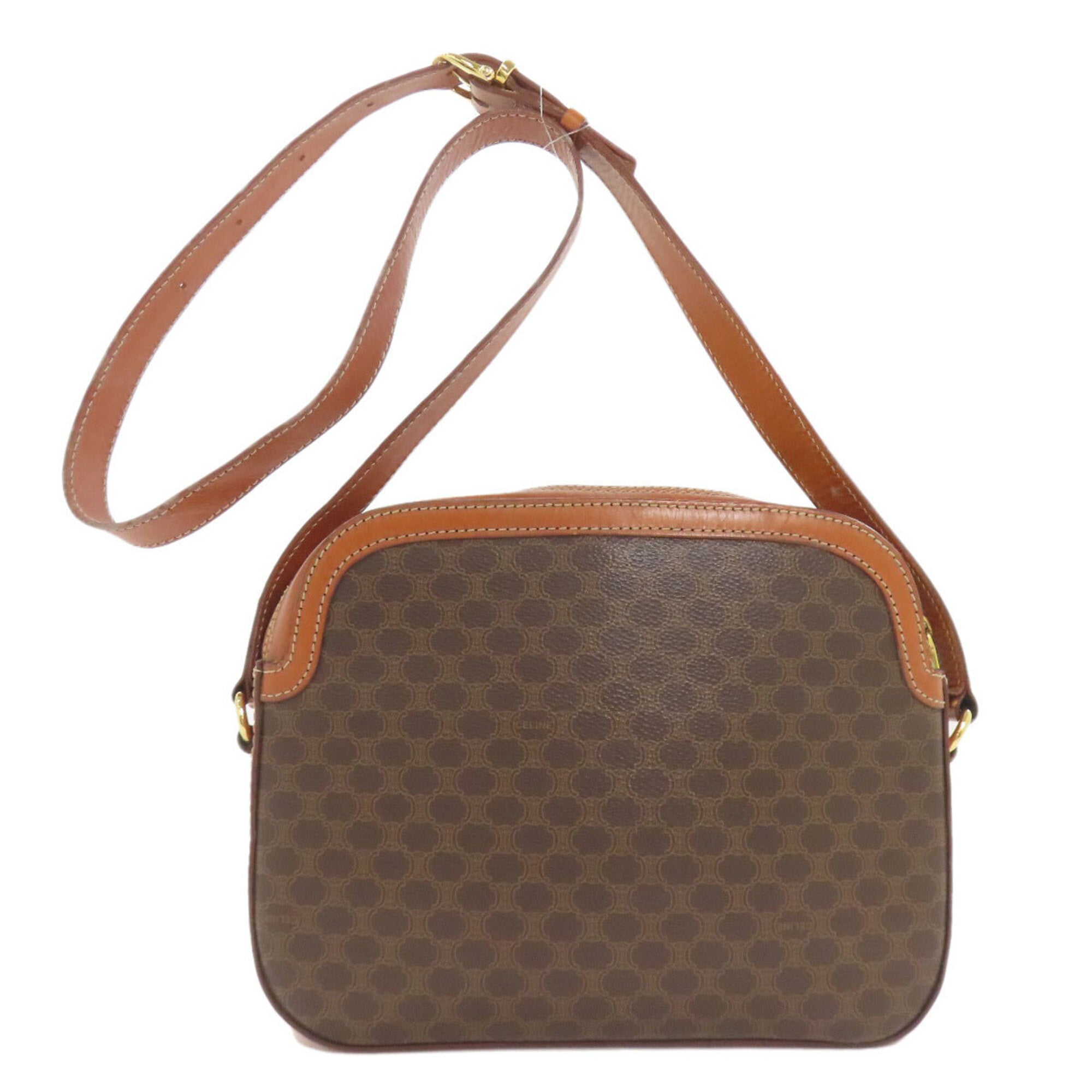 Celine Brown Pvc Shoulder Bag (Pre-Owned)